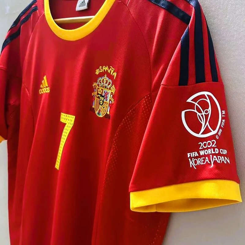 2002 Spain home retro jersey