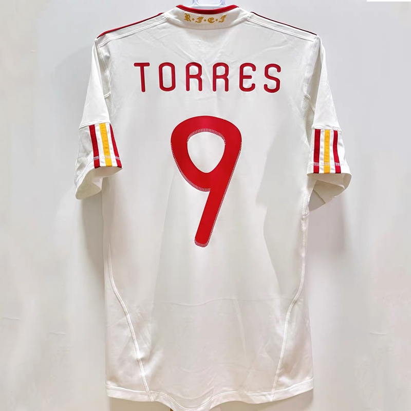 2010-2011 Spain away retro jersey