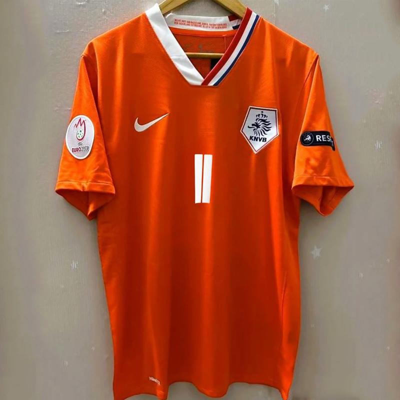2008 Netherlands Home Retro Holland jersey