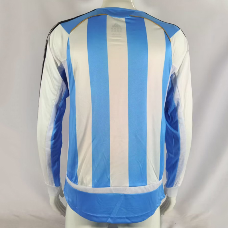 2006-2007 Argentina home retro jersey Long sleeve