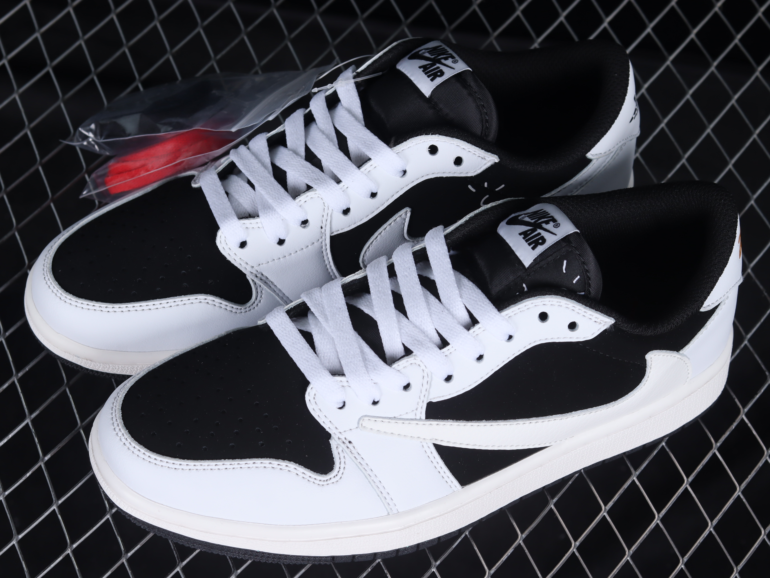 AJ1 Black and white Panda reverse link joint leisure sports basketball shoes DZ4317-100 36-46