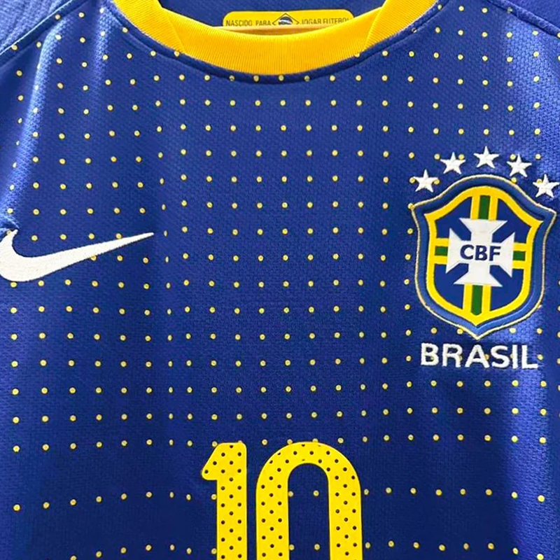 2010-2011 Brazil Away Retro Jersey