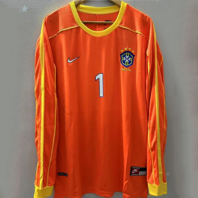 1998-1999 Brazil goalkeeper long-sleeved retro jersey