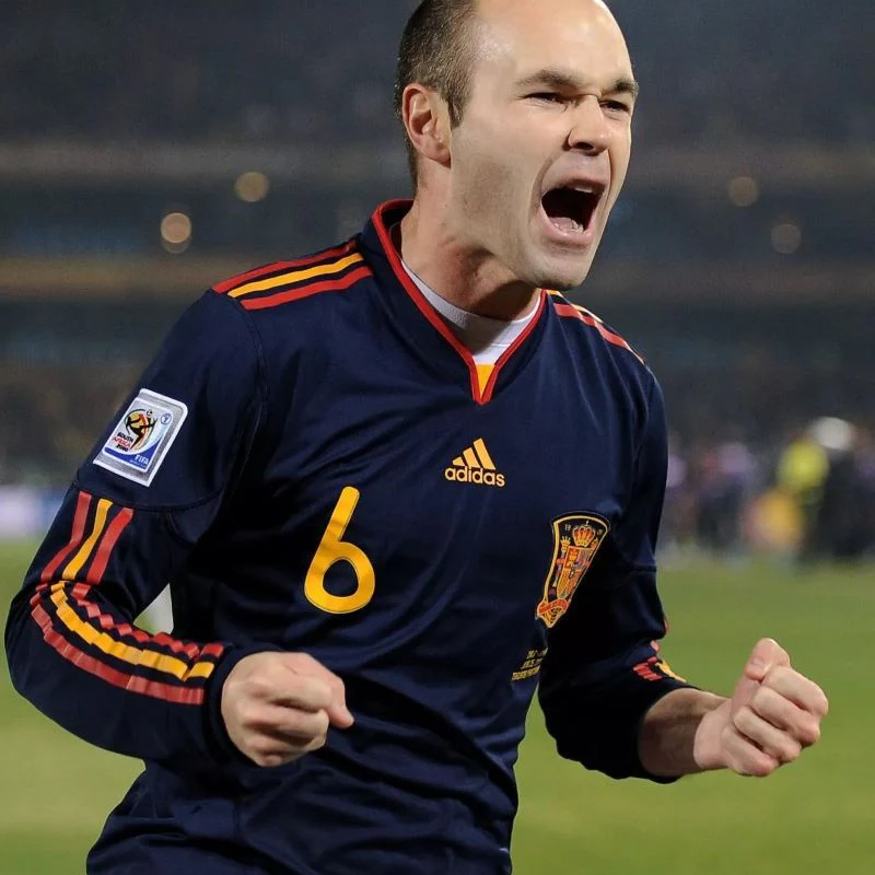 2010 Spain away retro jersey