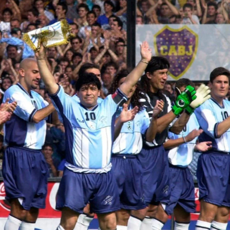 2001 Argentina home retro jersey Maradona commemorative