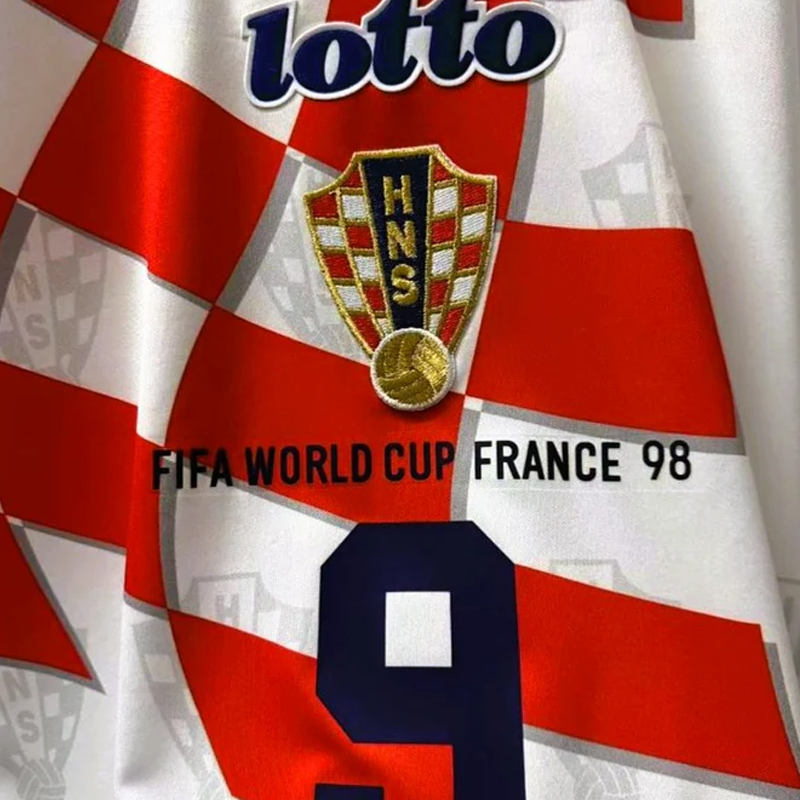 1998 Croatia Home Retro Jersey