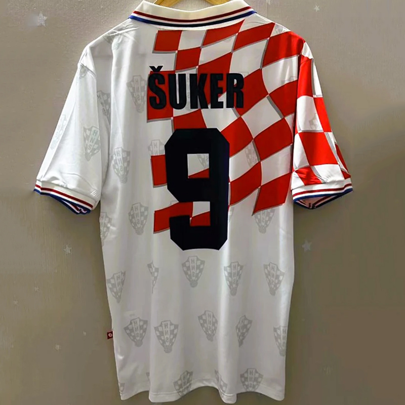 1998 Croatia Home Retro Jersey