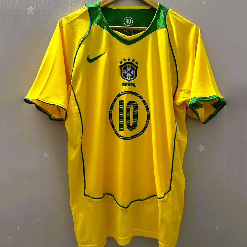 2004 Brazil home Retro Jersey