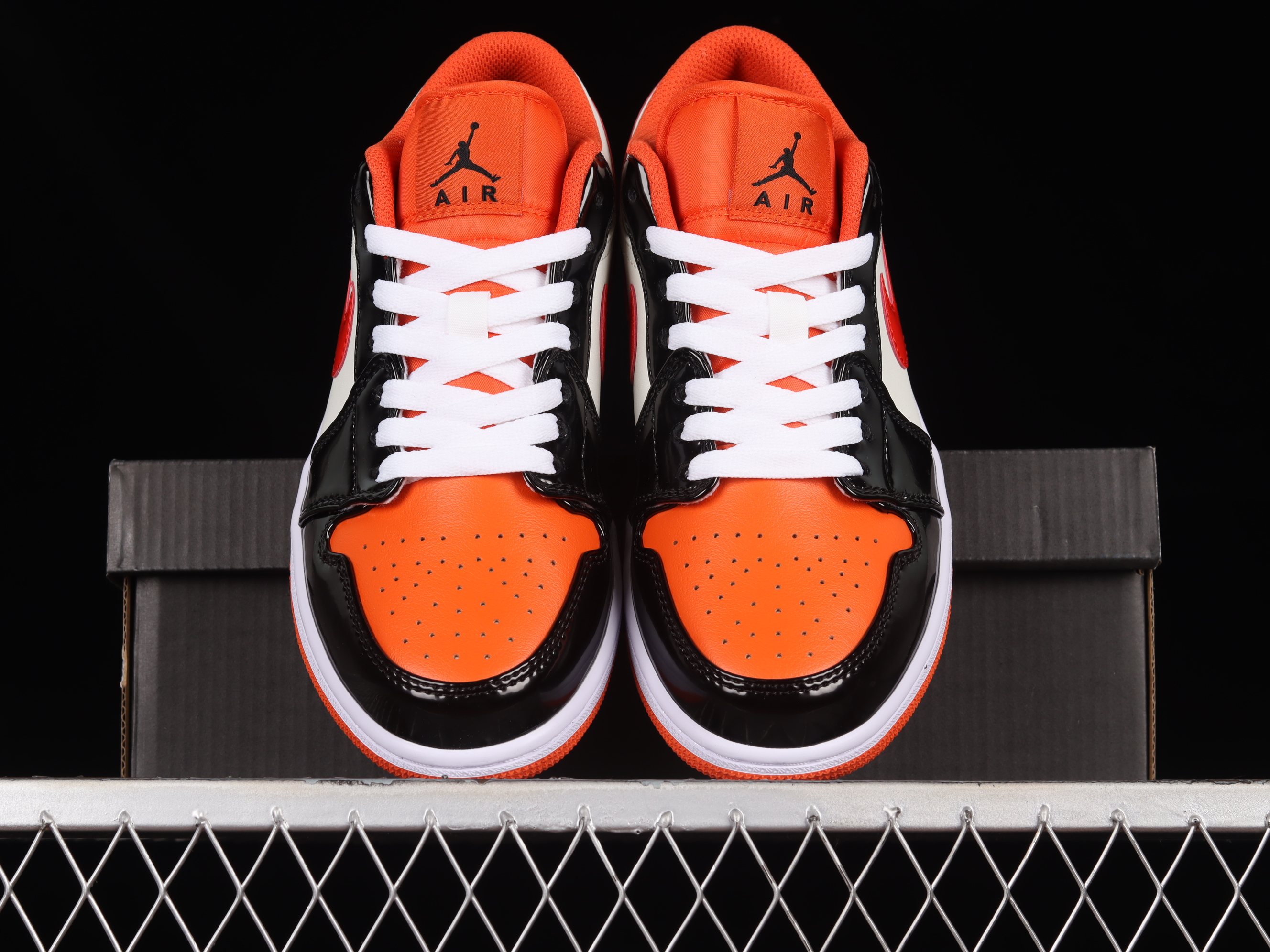 AJ1 Patent leather color matching culture leisure sports shoes DV1335-800 36-46