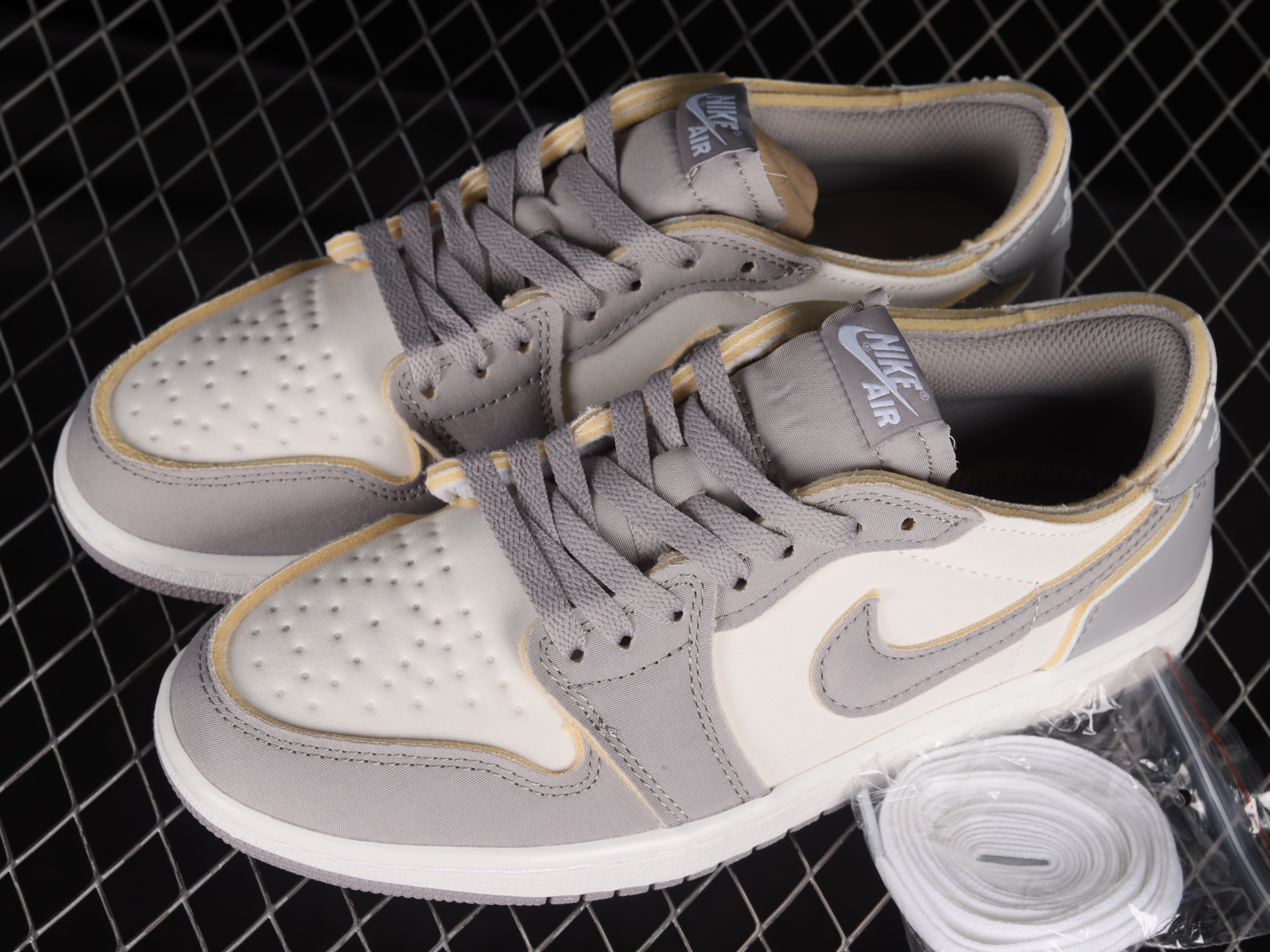 AJ1 White Grey ancient culture leisure sports shoes DN1635-002 40-46