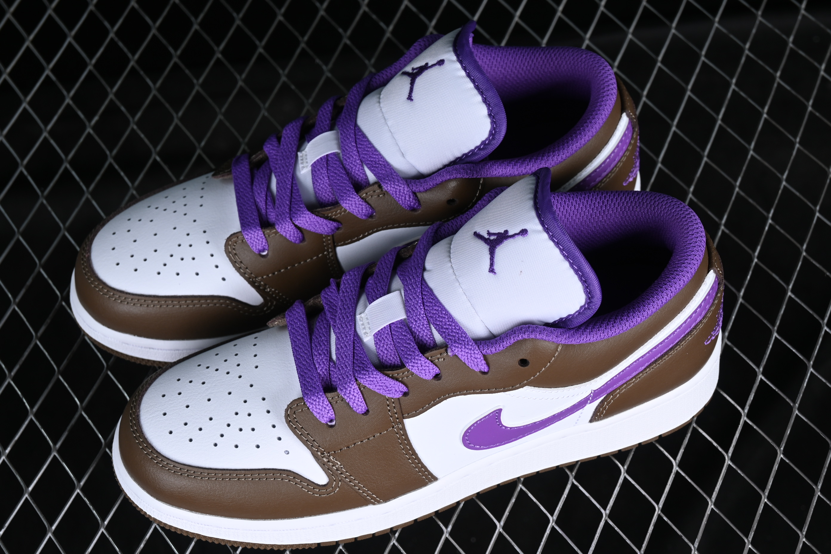 AJ1 Moka Purple low-top Cultural Basketball Shoes 553560-215 35.5-40