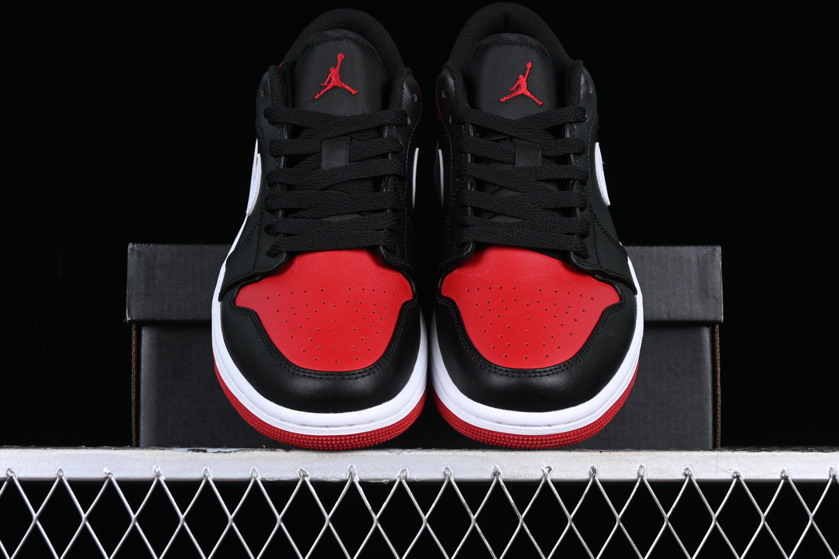 AJ1 New Black and red low-top cultural casual sneakers 553558-066 40-46