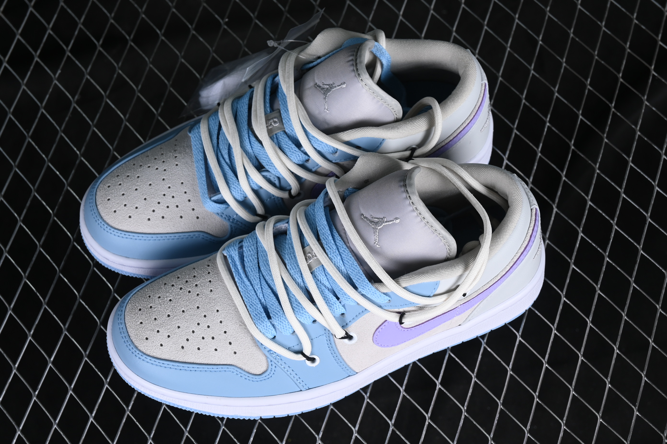 AJ1 University blue strap purple hook low-top basketball shoes DC0774-050 35.5-47.5