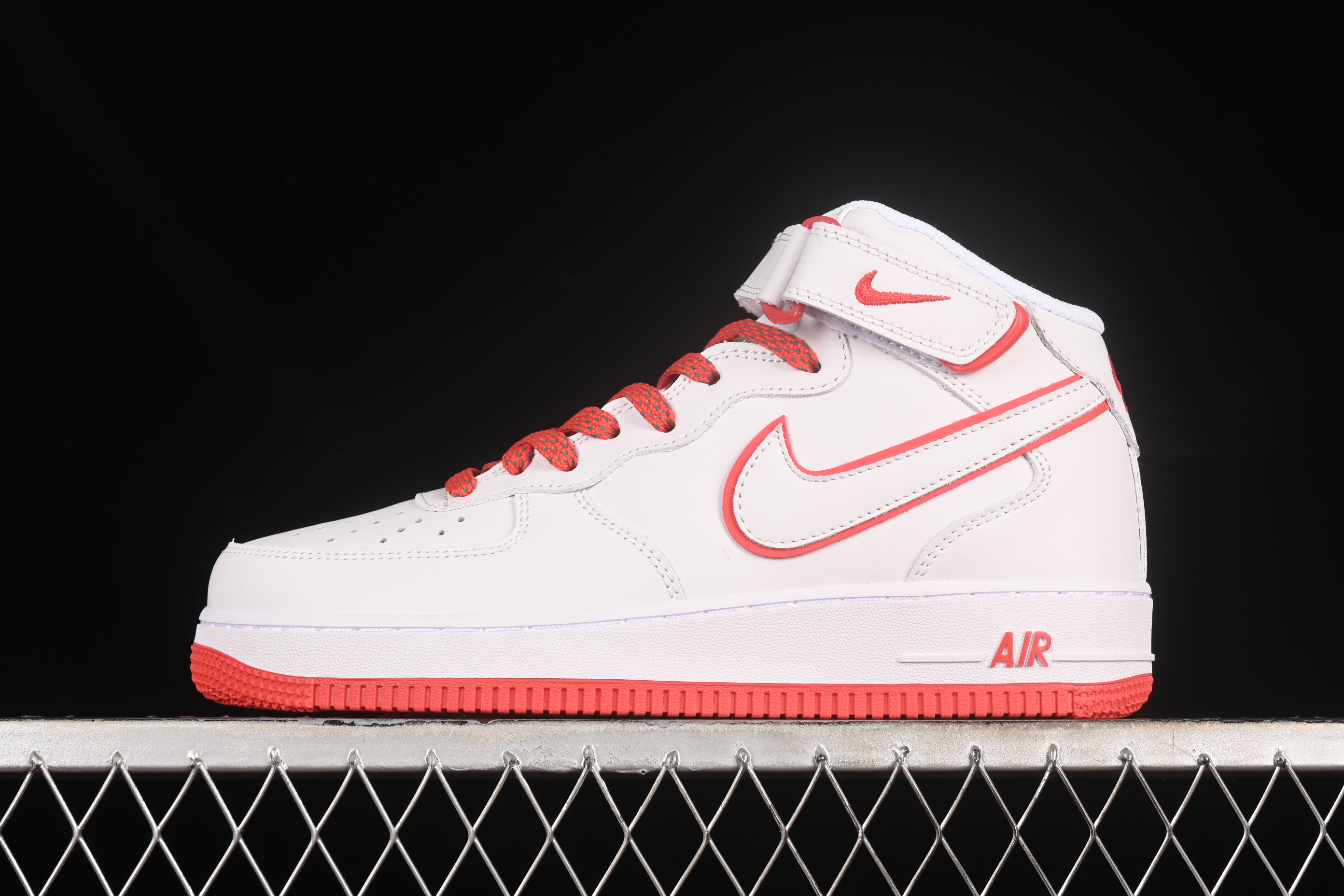 Nk Air Force 1'07 Mid off-white red Starry Sky mid-top Air Force One casual sneakers