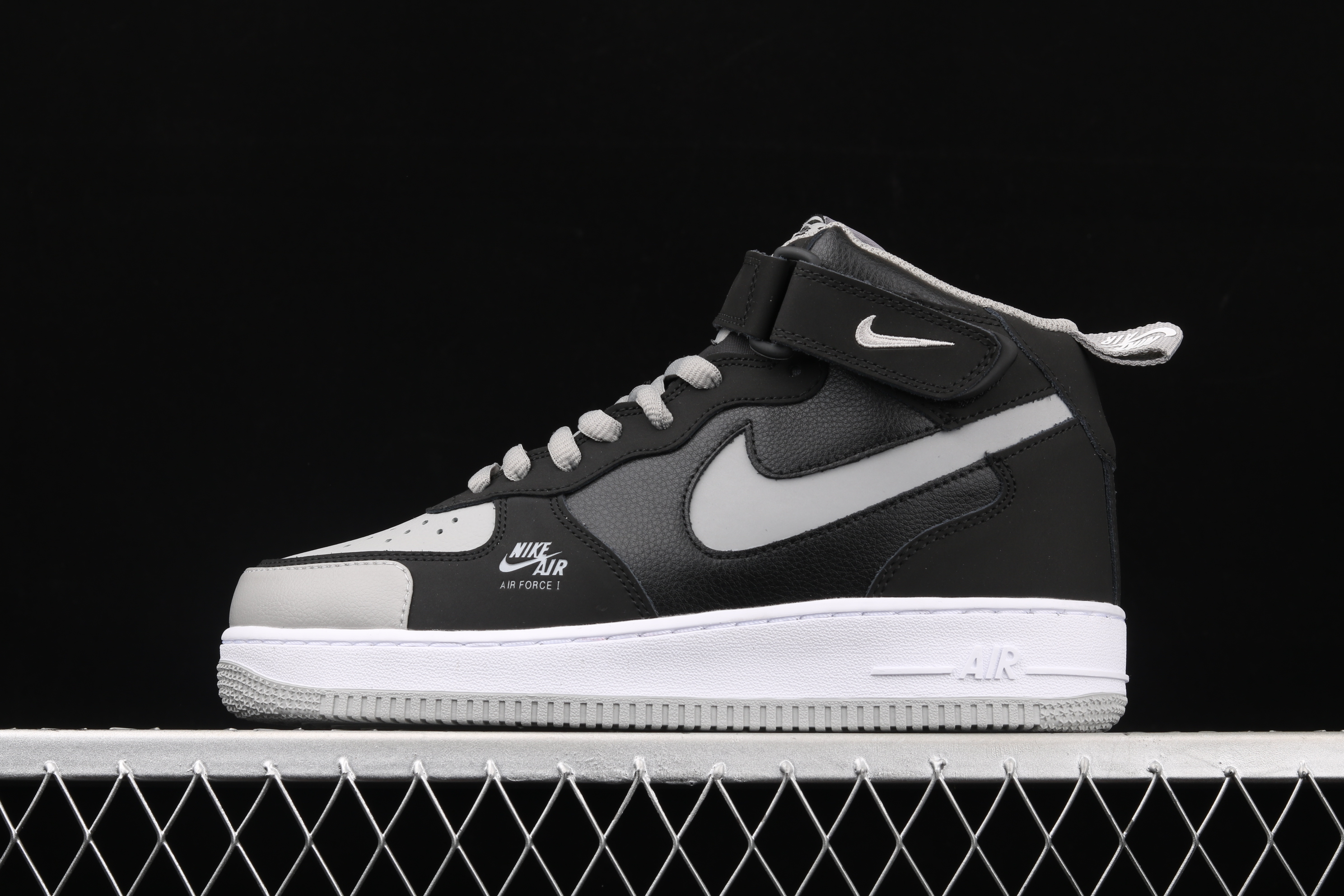 Nk Air Force 1 Mid Shadow Grey Air Force One Chinese Casual Board Shoes