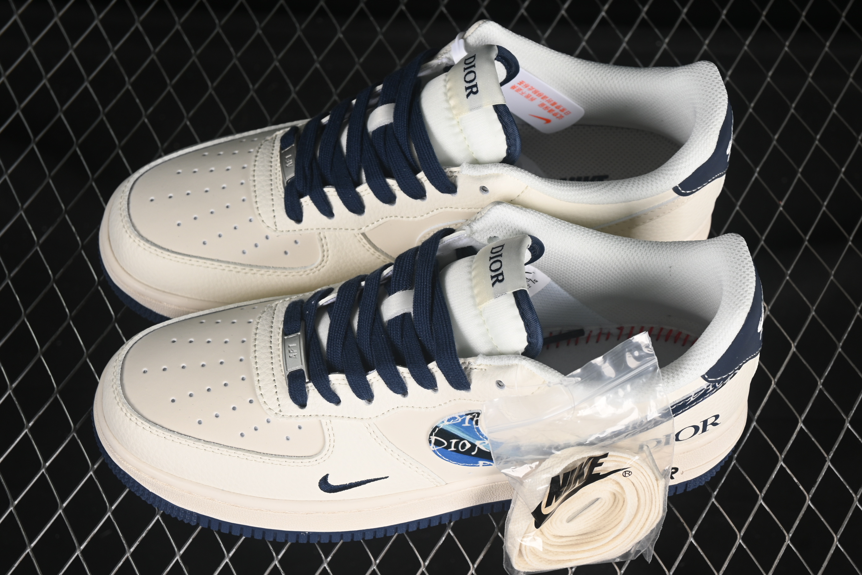 Air Force 1'07 Low Dior Collaboration Blue Color Hook XS1958-569-36-45