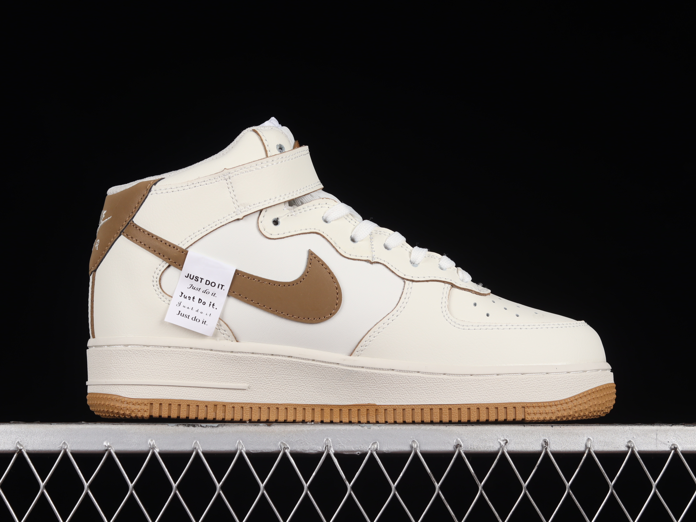 Nk Air Force 1'07 Mid Mocha Brown Mocha Brown Air Force One mid-top casual sneakers