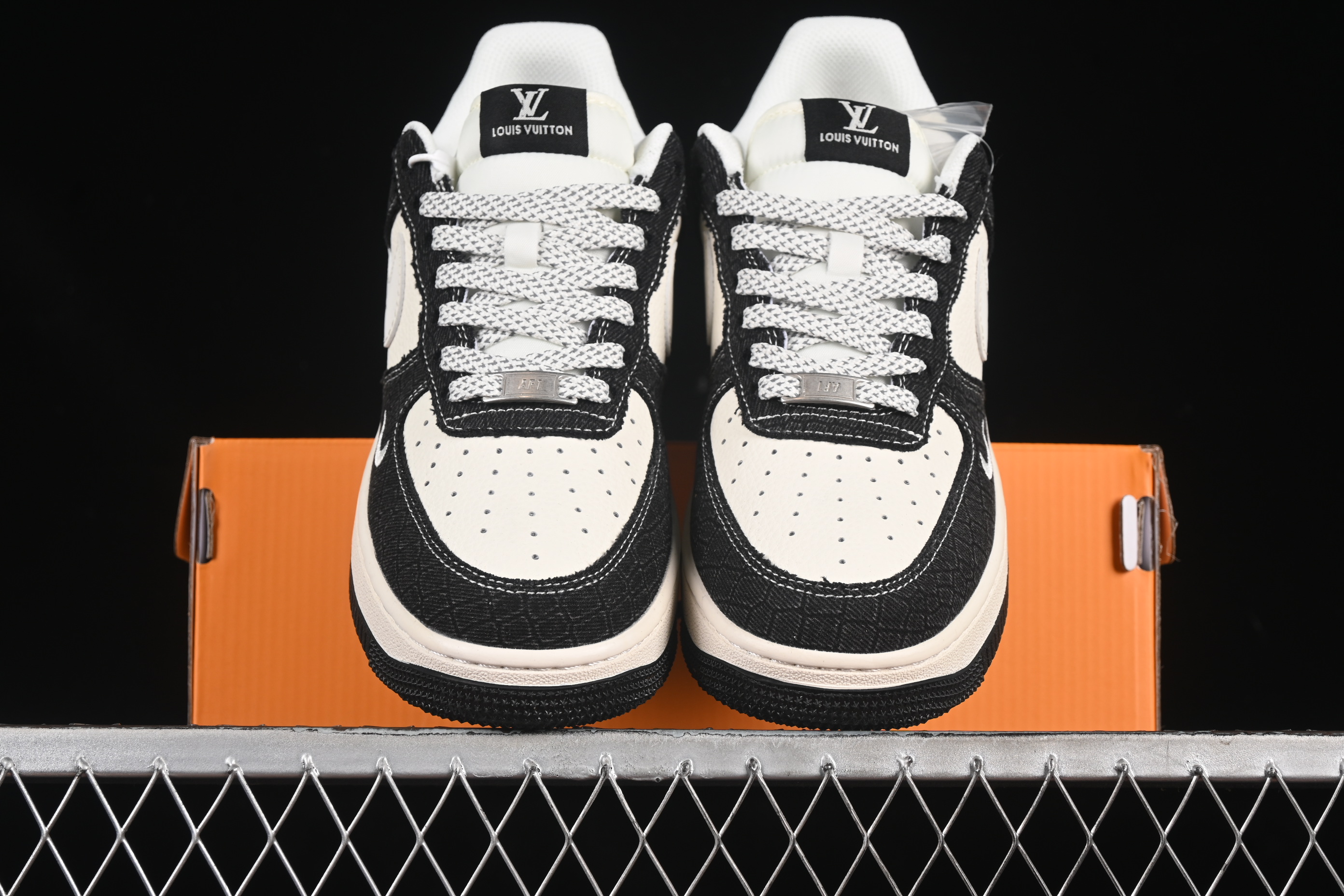 Air Force 1'07 Low LV collaboration denim black fabric XS1958-550 36-45