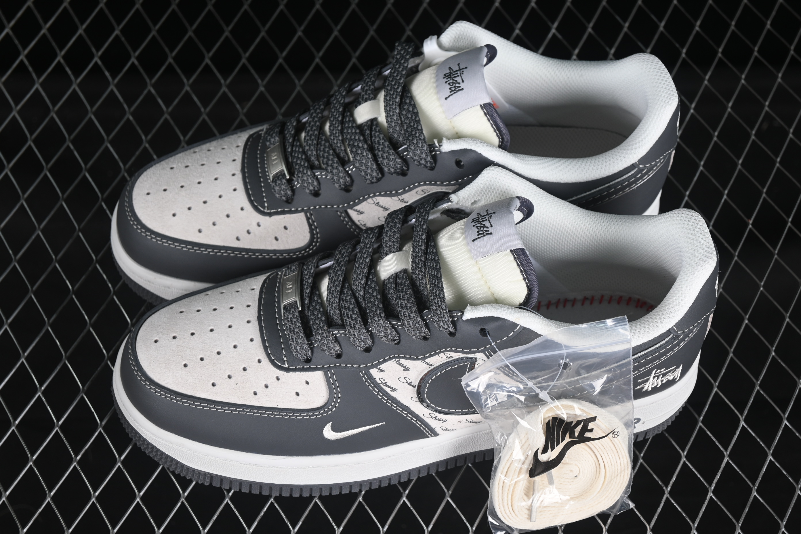 Air Force 1'07 Low Stussy Collaboration Starlight Gray XZ6188-229 36-45