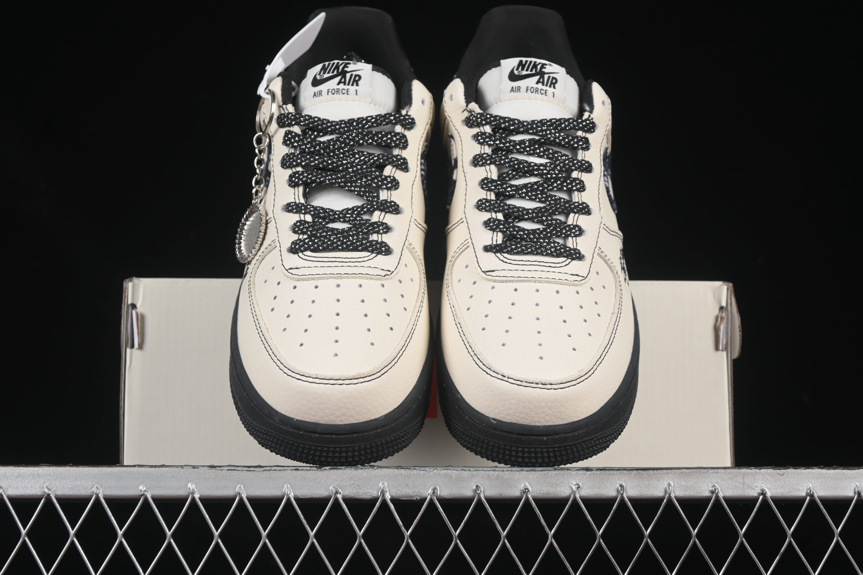 Air Force 1'07 Low Stussy Collaboration Beige Checkered KK1988-071 36-45