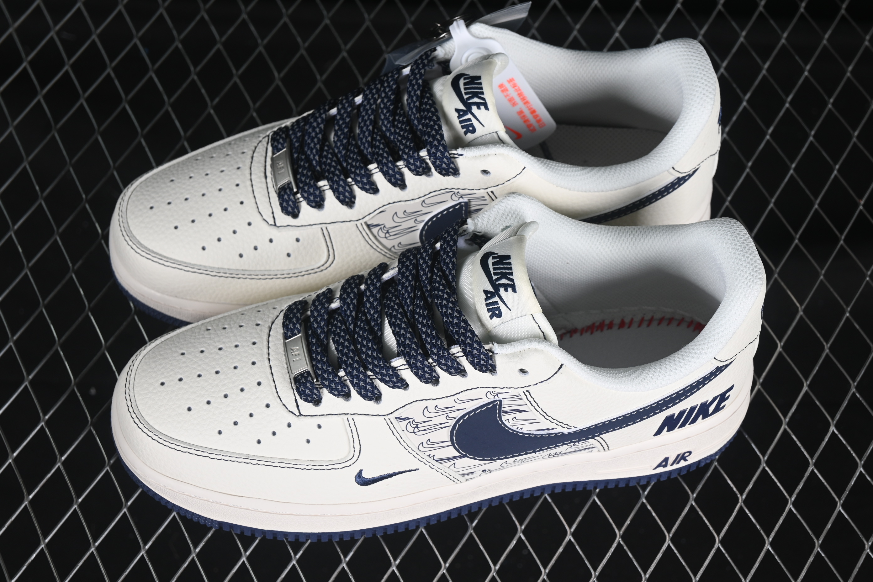 Air Force 1'07 Low Nike Collaboration Deep Blue Multiple Hook HH7518-069 36-45