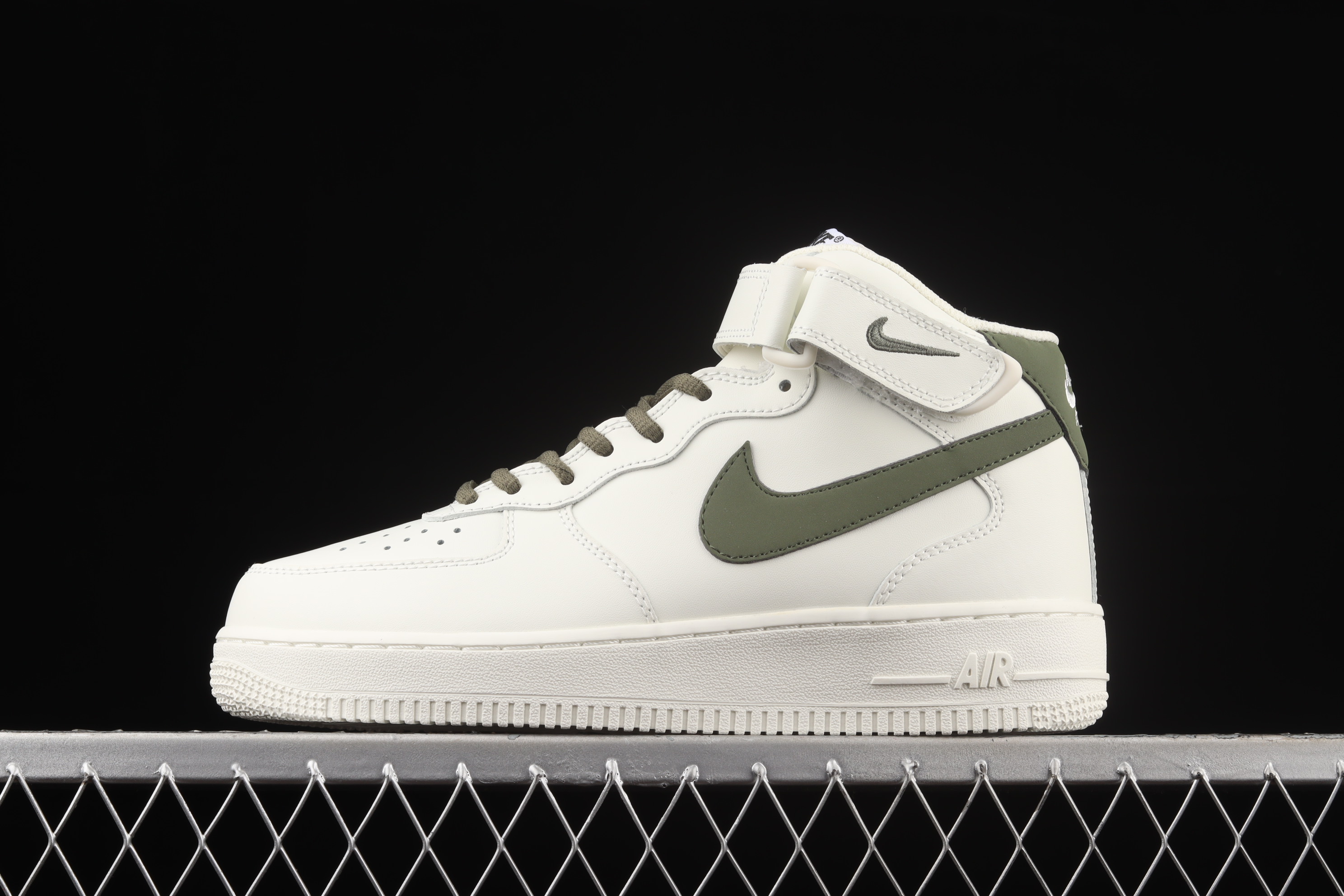 Nk Air Force 1'07 Mid off-white green Air Force One mid-top casual sneaker