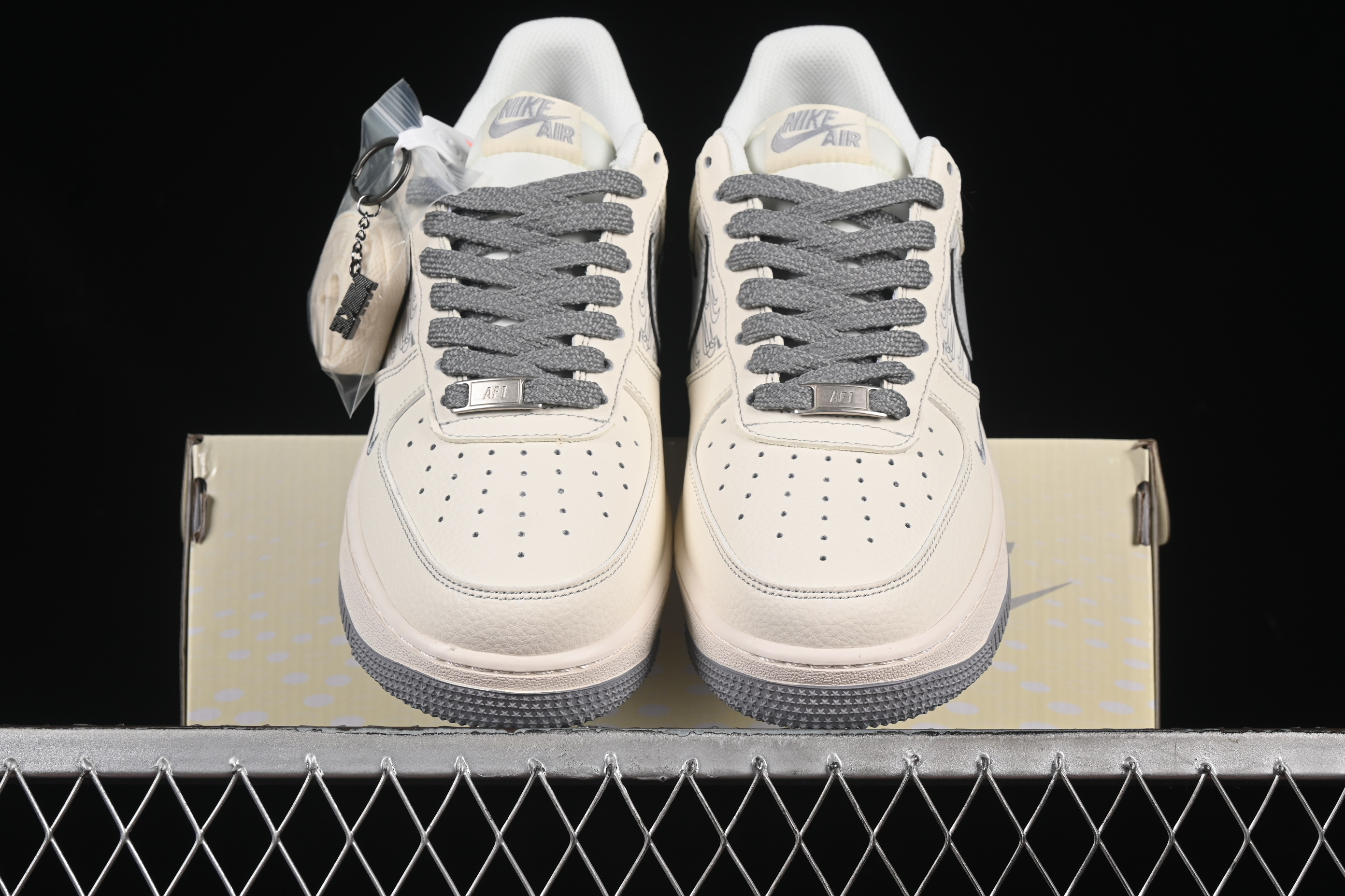 Air Force 1'07 Low Nike Collaboration Beige Double Shadow Hook HH7518-070 36-45