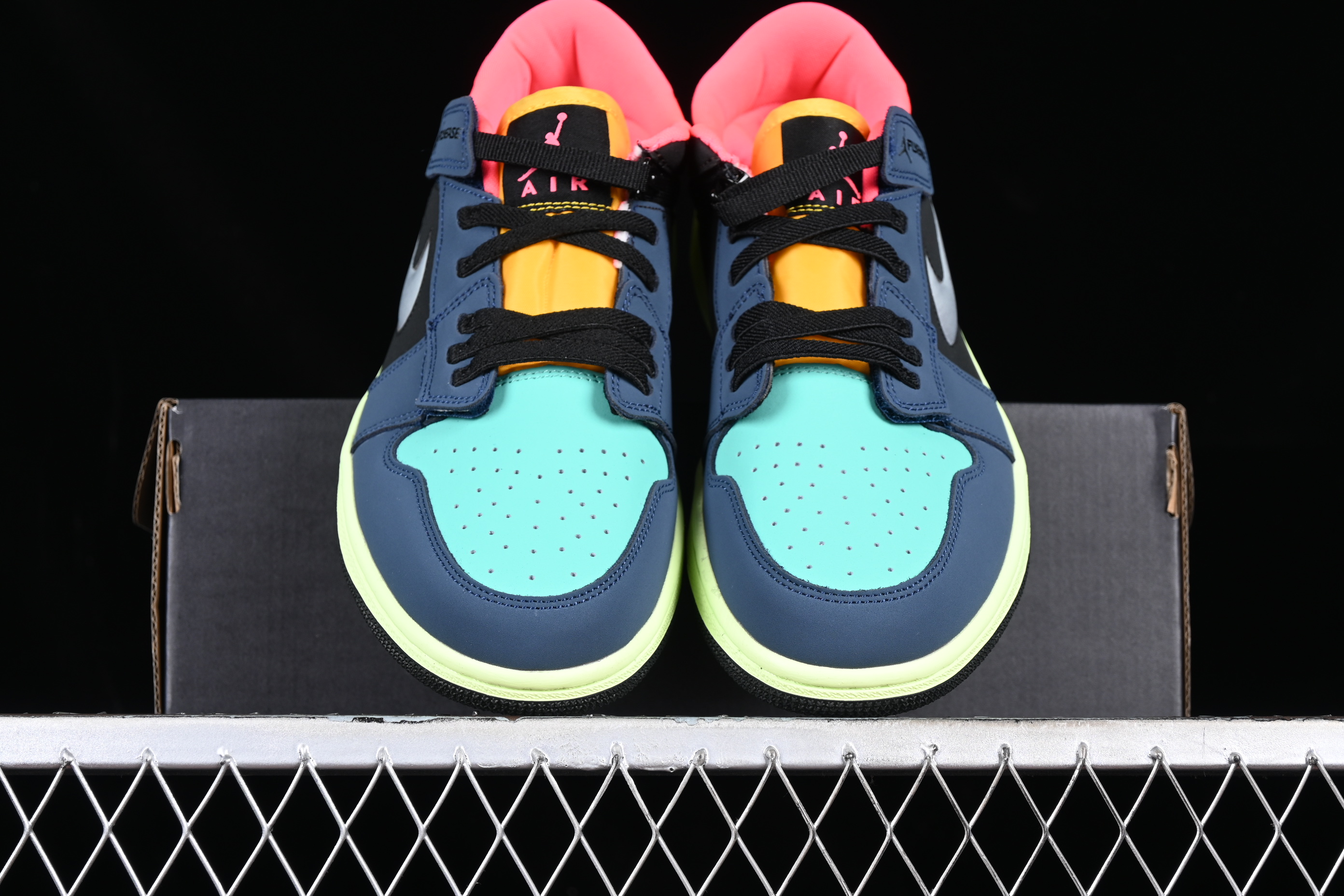 AJ1 color patchwork brand-new low-top basketball shoes DM1206-201 36-46