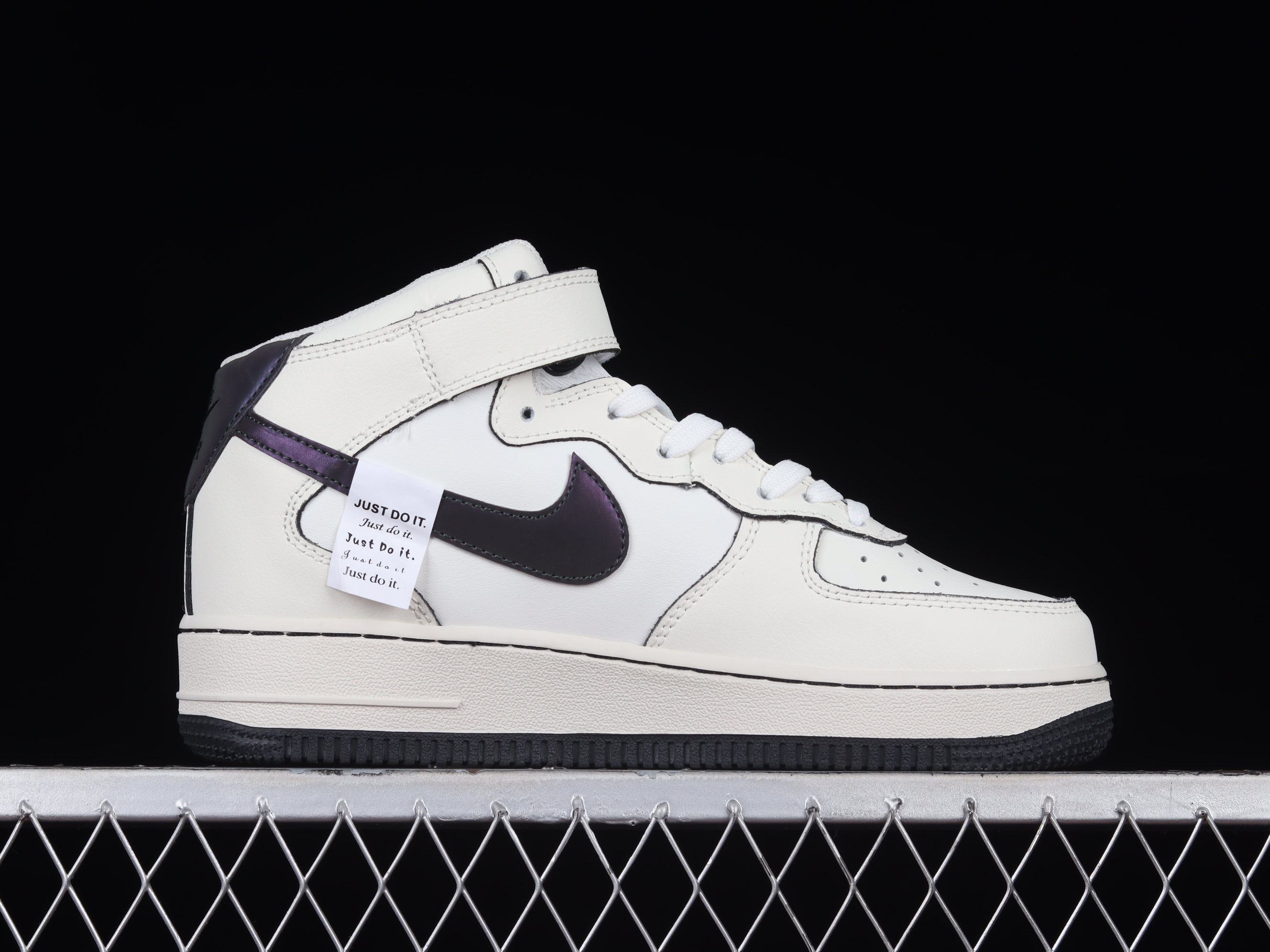 Nk Air Force 1'07 Mid Colorful Black Air Force One mid-top casual sneakers