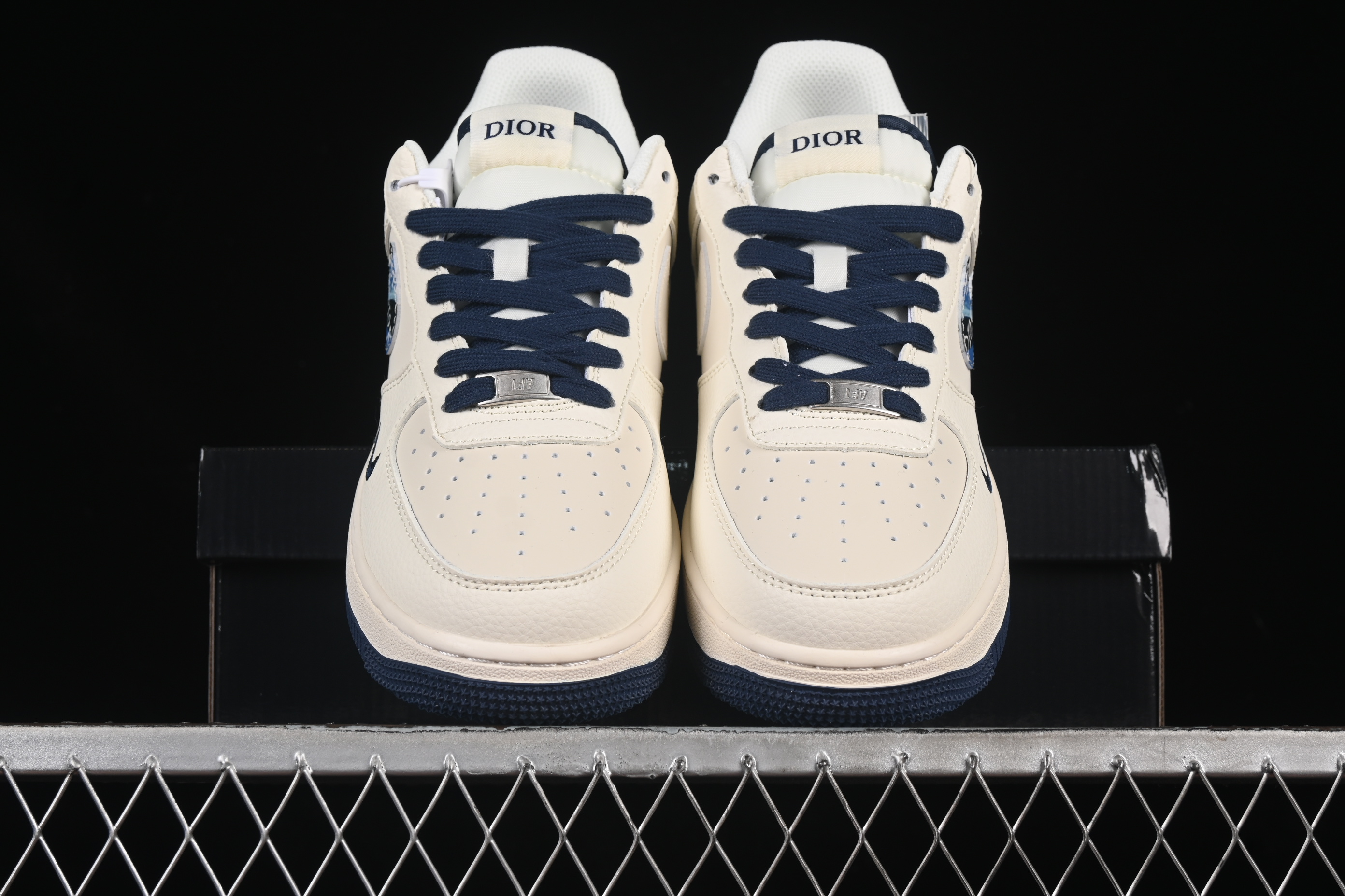 Air Force 1'07 Low Dior Collaboration Blue Color Hook XS1958-569-36-45