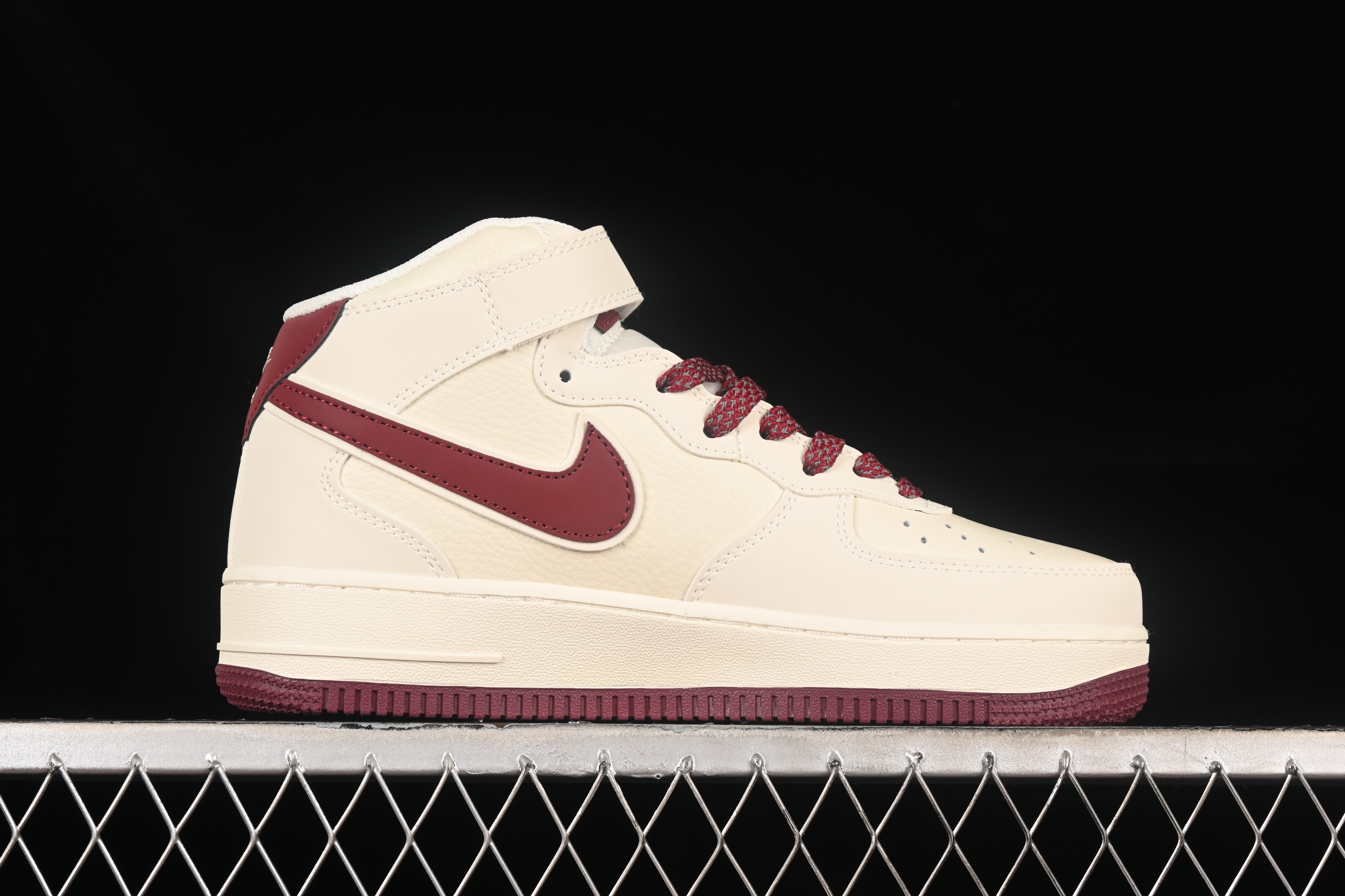 Nk Air Force 1'07 Mid Beige Starry Sky Air Force No. 1 mid-top casual sneakers