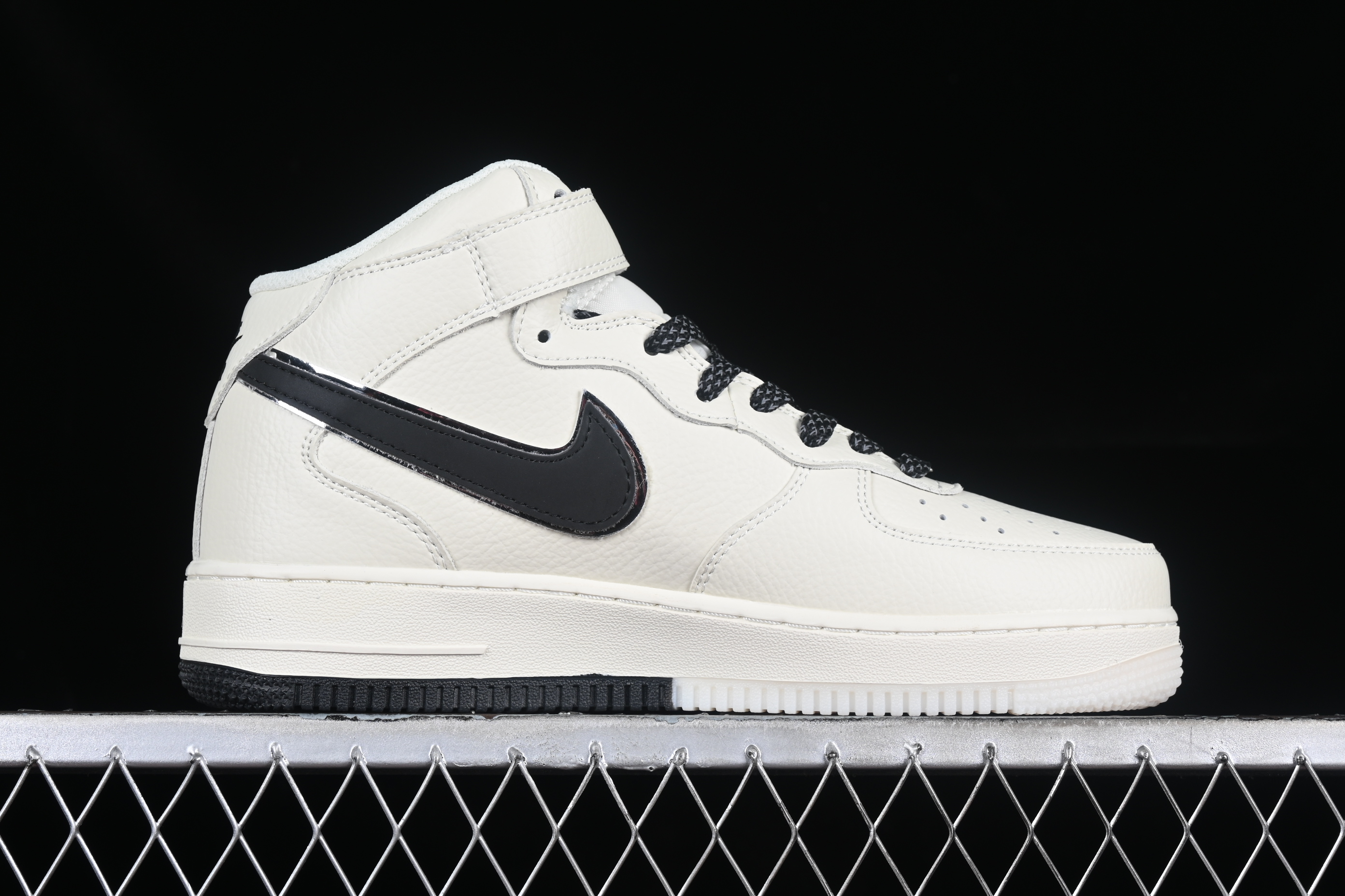 Nk Air Force 1'07 Mid Beige two-tone sole Full Sky Star Air Force No. 1 mid-top casual sneakers