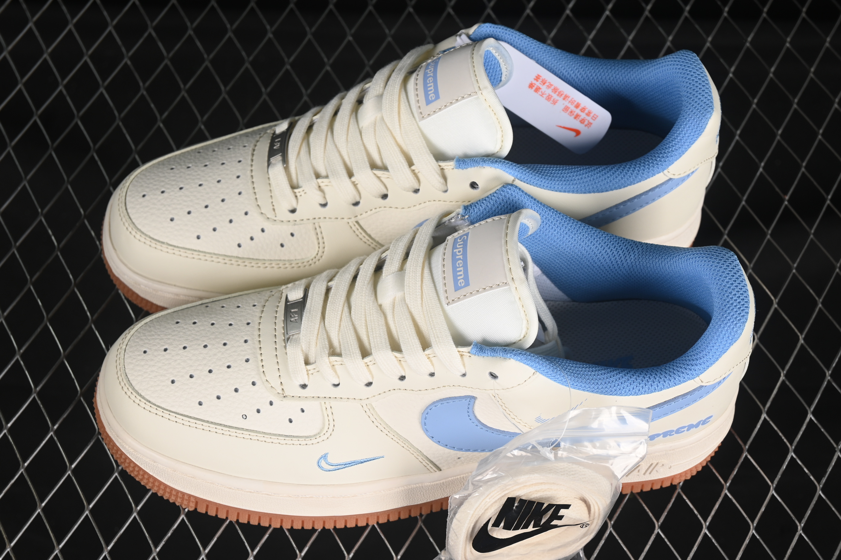 Air Force 1'07 Low Supeme co-branded blue synthetic rubber XS1958-54 36 -45
