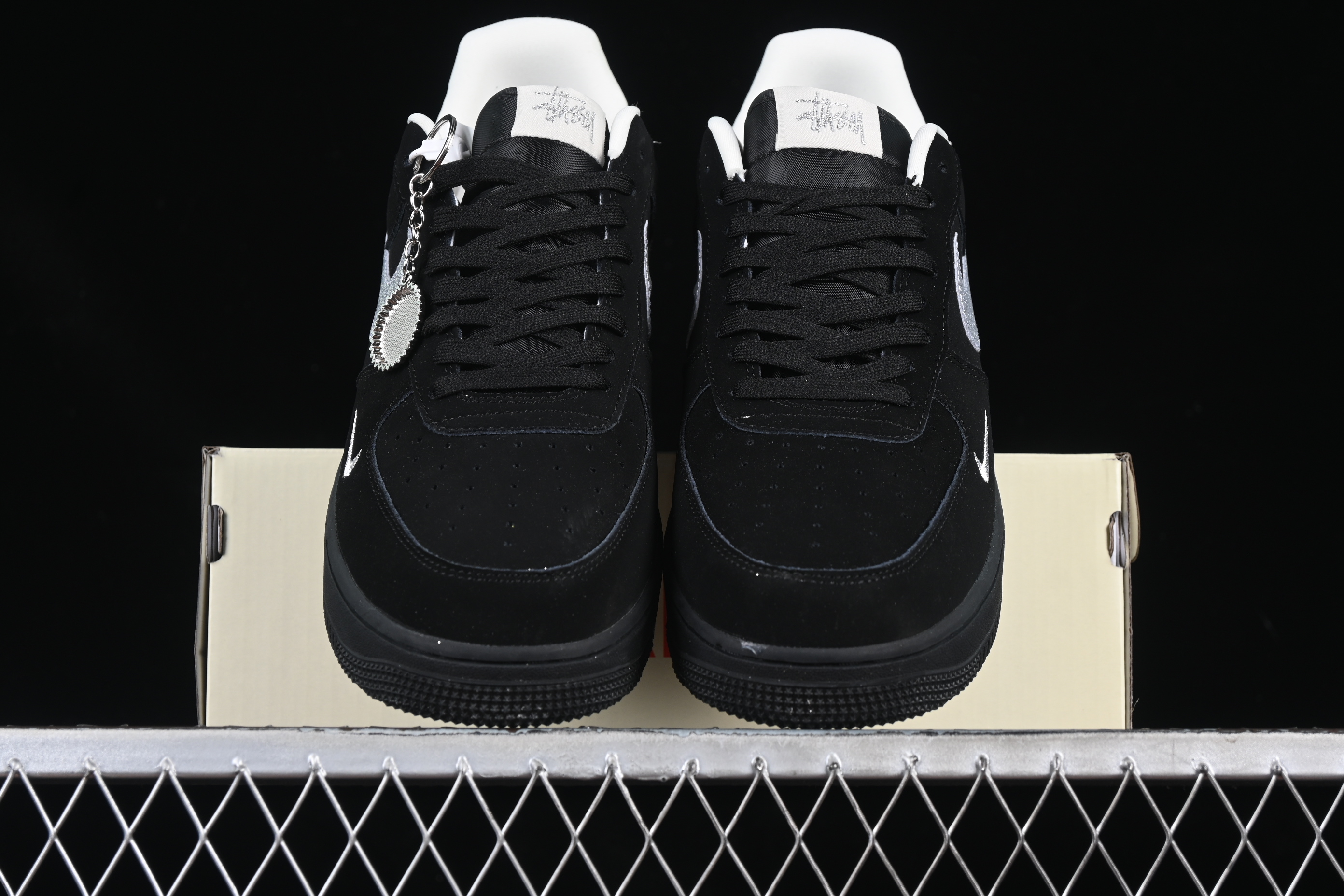 Air Force 1'07 Low Stussy Collaboration Silver Hook Starry Sky DF0188-043 36-45
