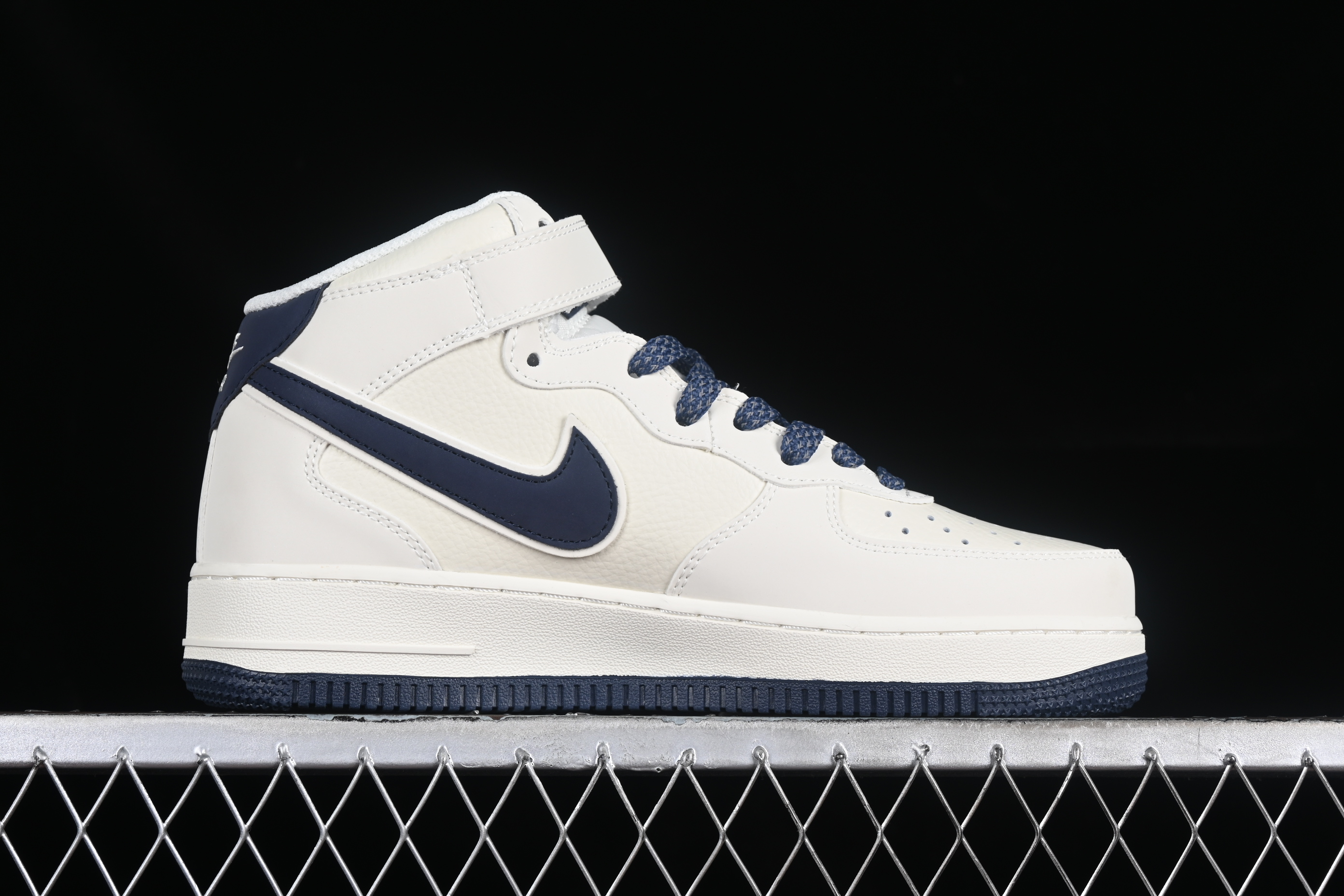 Nk Air Force 1'07 Mid Deep blue Starry Sky Air Force One mid-top casual sneakers
