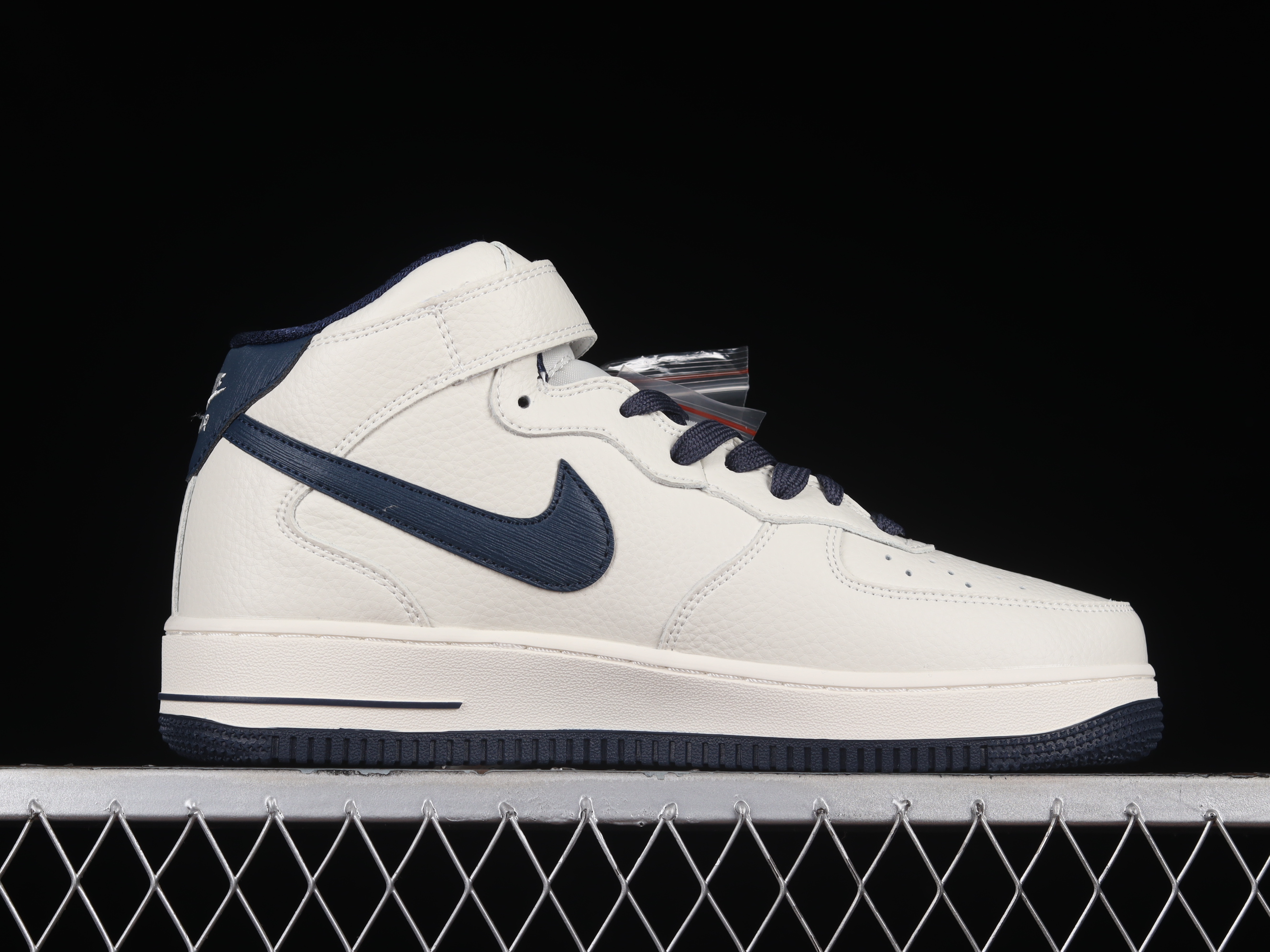 Nk Air Force 1'07 Mid Mid deep blue color Air Force One mid-top casual sneakers