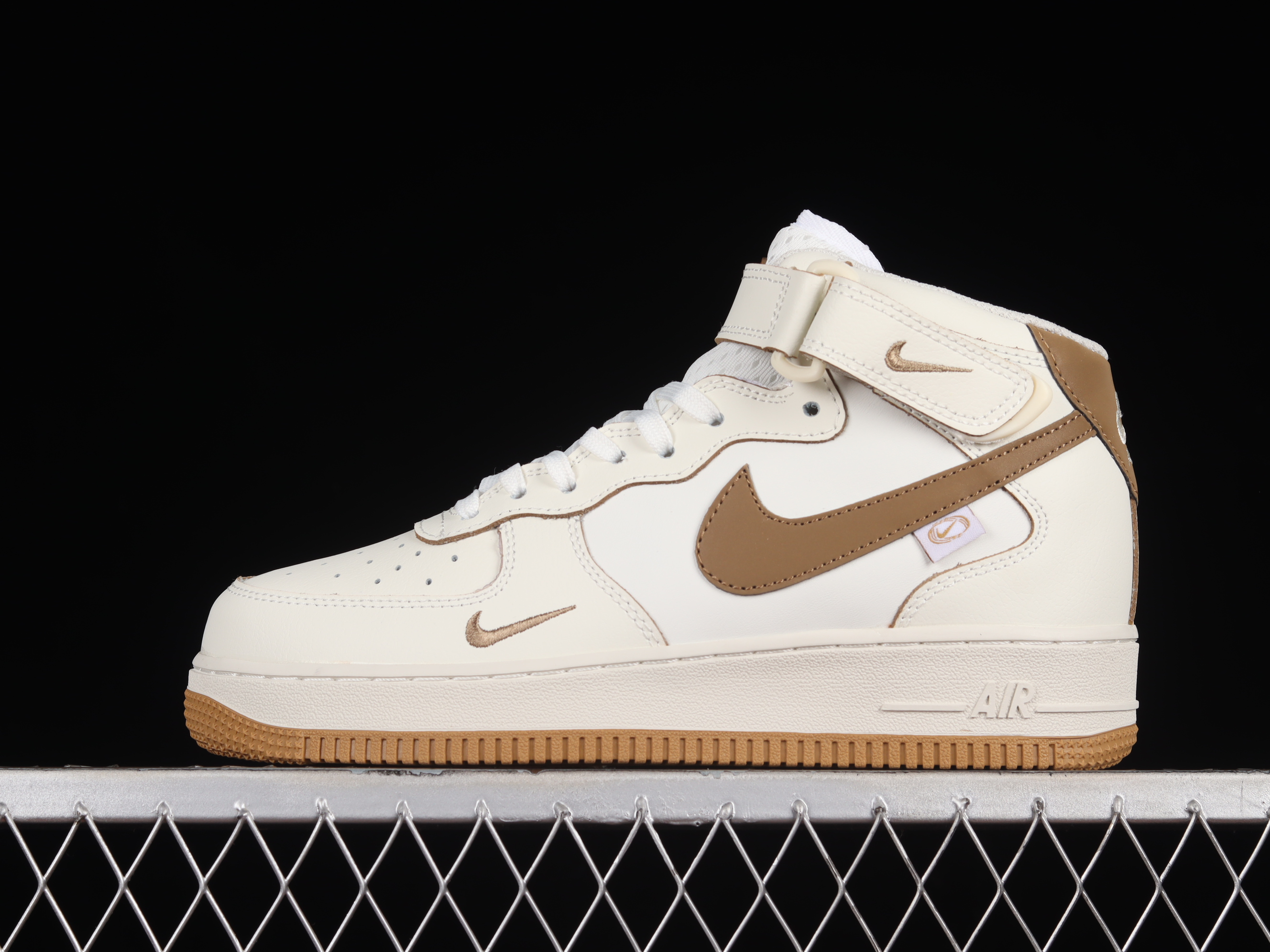 Nk Air Force 1'07 Mid Mocha Brown Mocha Brown Air Force One mid-top casual sneakers