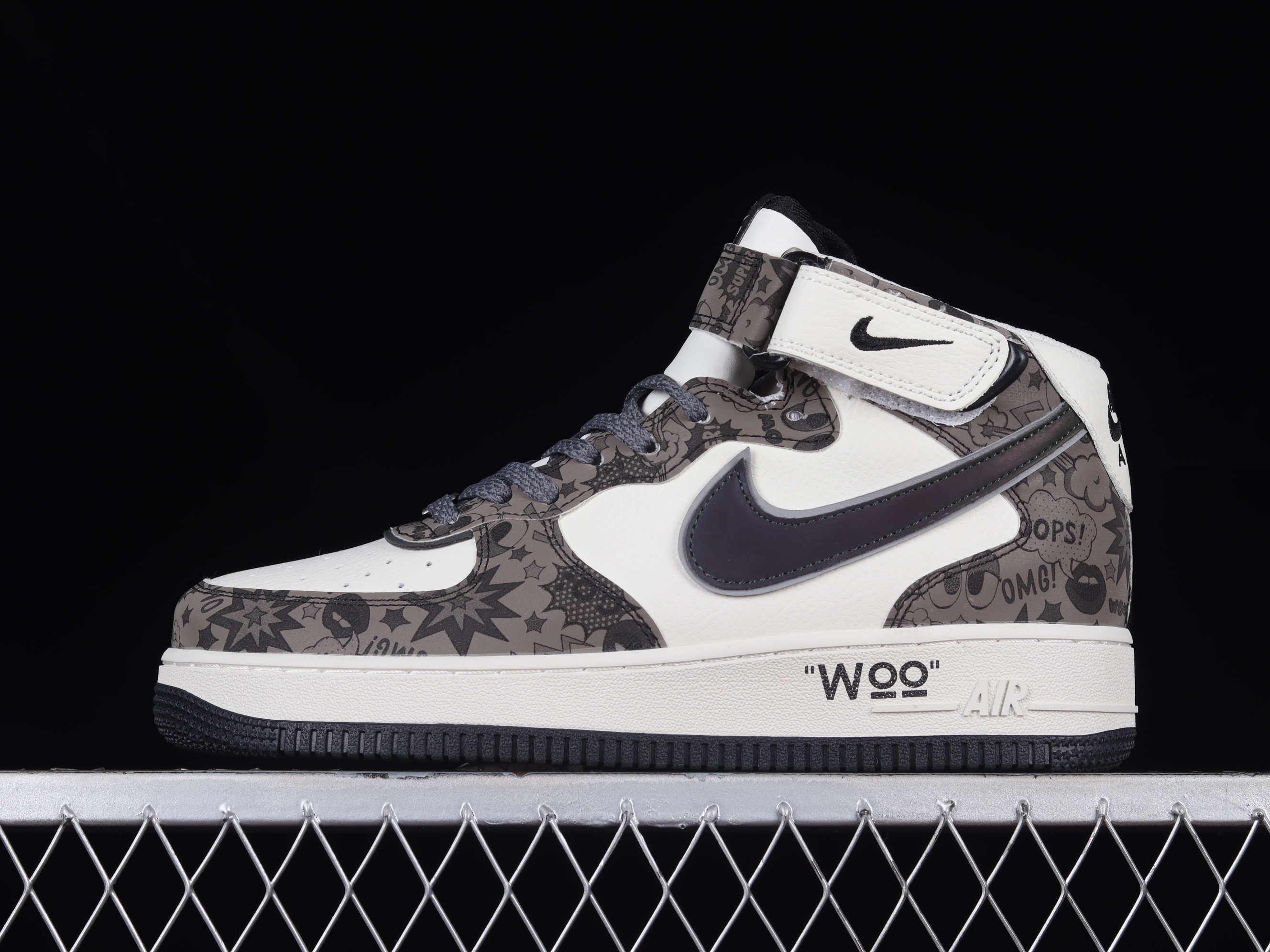 Nk Air Force 1'07 Mid Hacker Theme Air Force One Chinese Casual sneakers