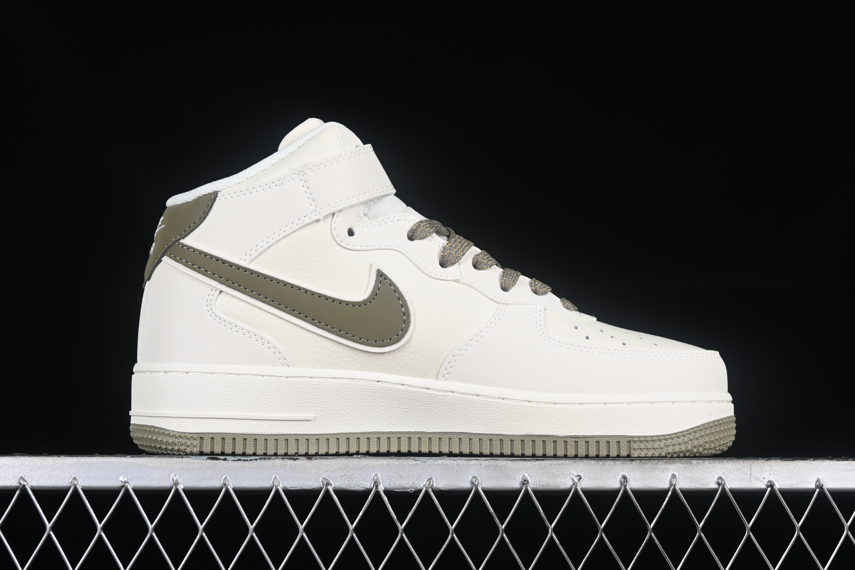 Nk Air Force 1'07 Mid Beige Starry Sky Sky Air Force No. 1 mid-top casual sneakers