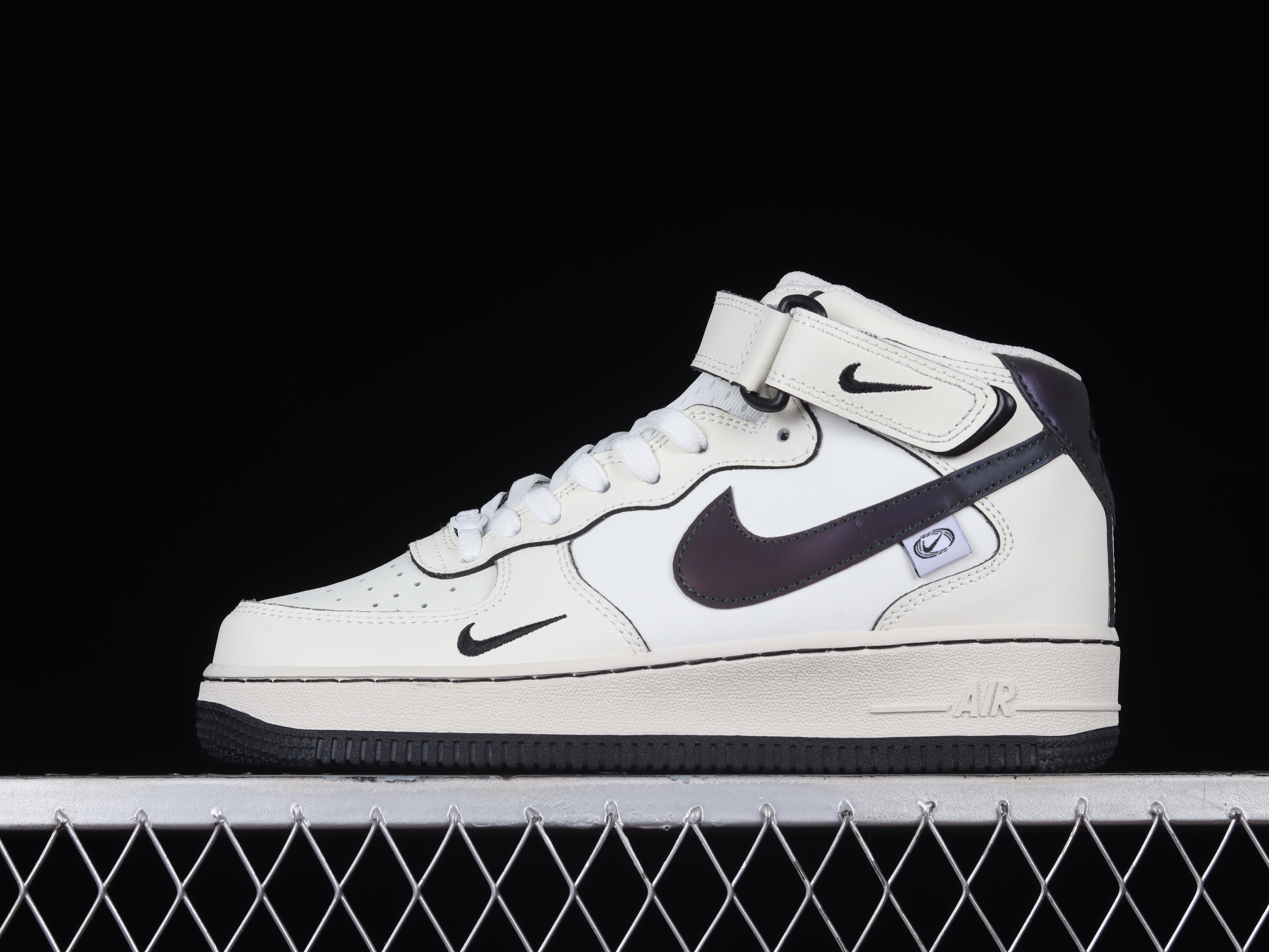 Nk Air Force 1'07 Mid Colorful Black Air Force One mid-top casual sneakers
