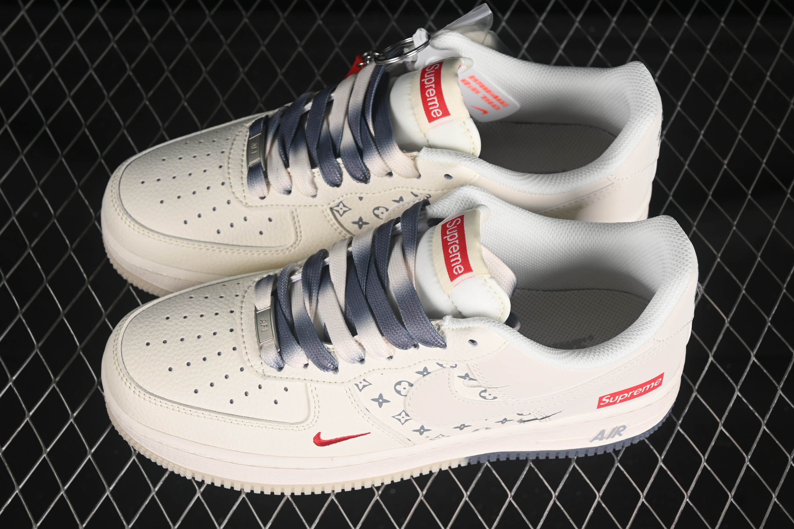 Air Force 1'07 Low Supreme Collaboration Double Grey Print HH7518-077 36-45