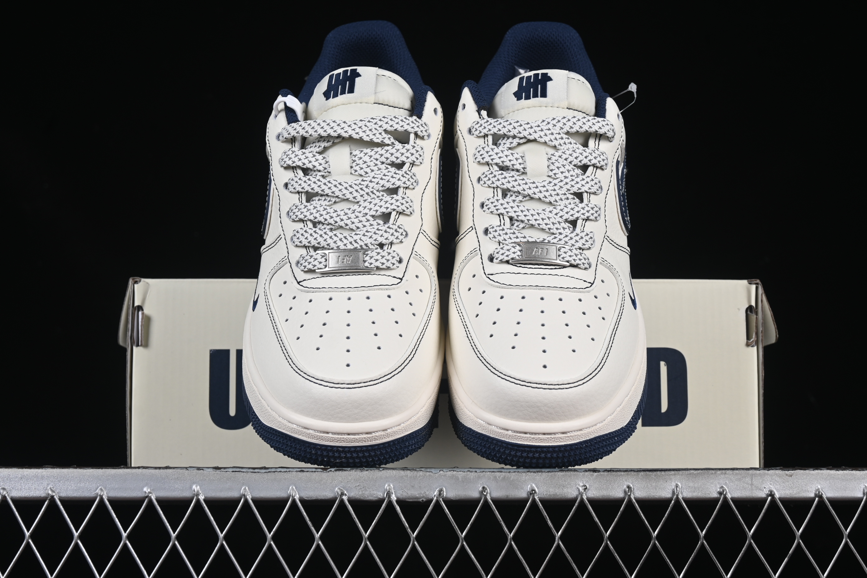 Air Force 1'07 Low UN Collaboration Deep Blue Ink Brush XS1958-522 36-45