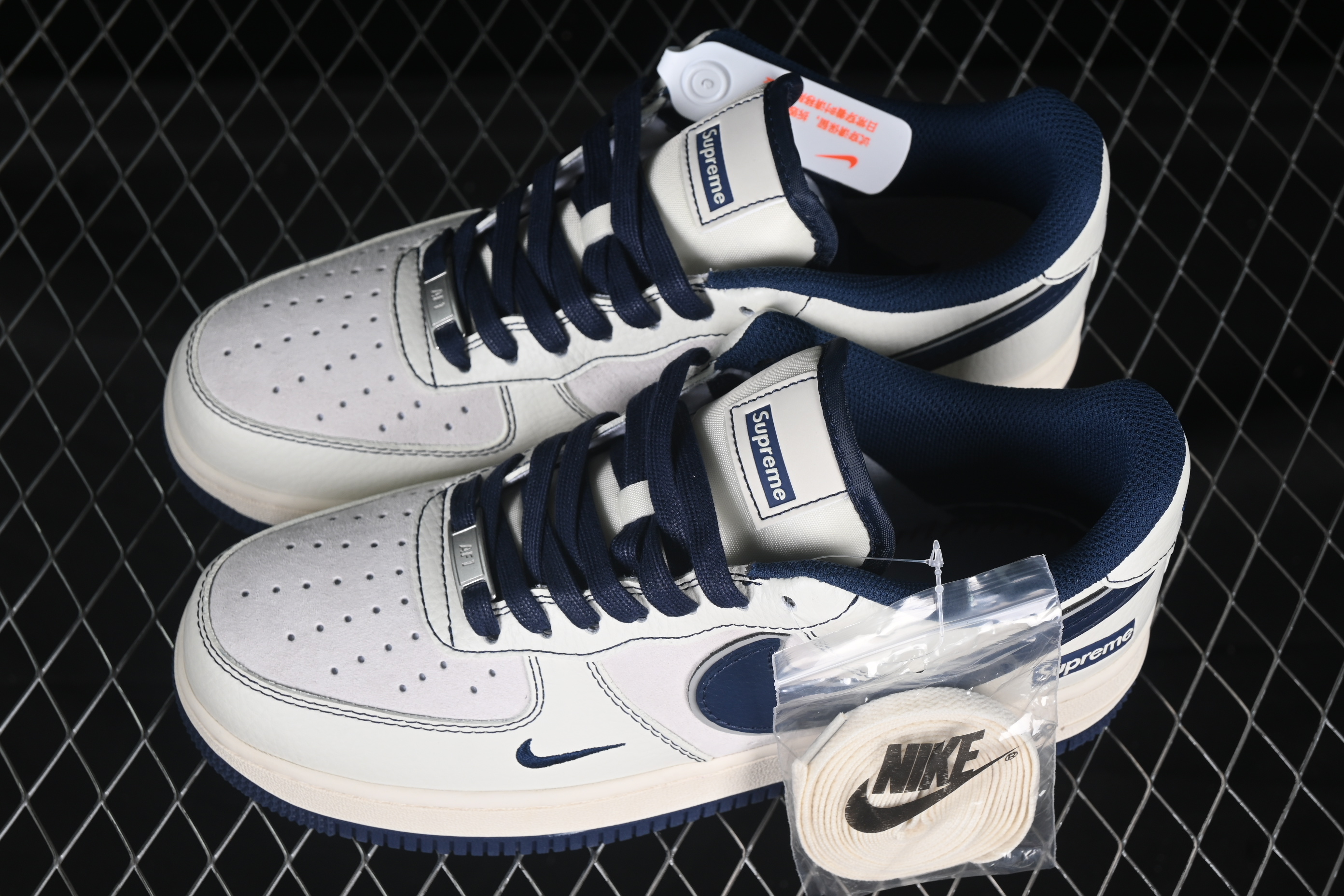 Nk Air Force 1'07 Low Supreme collaboration deep blue line XZ6188-019 36-45