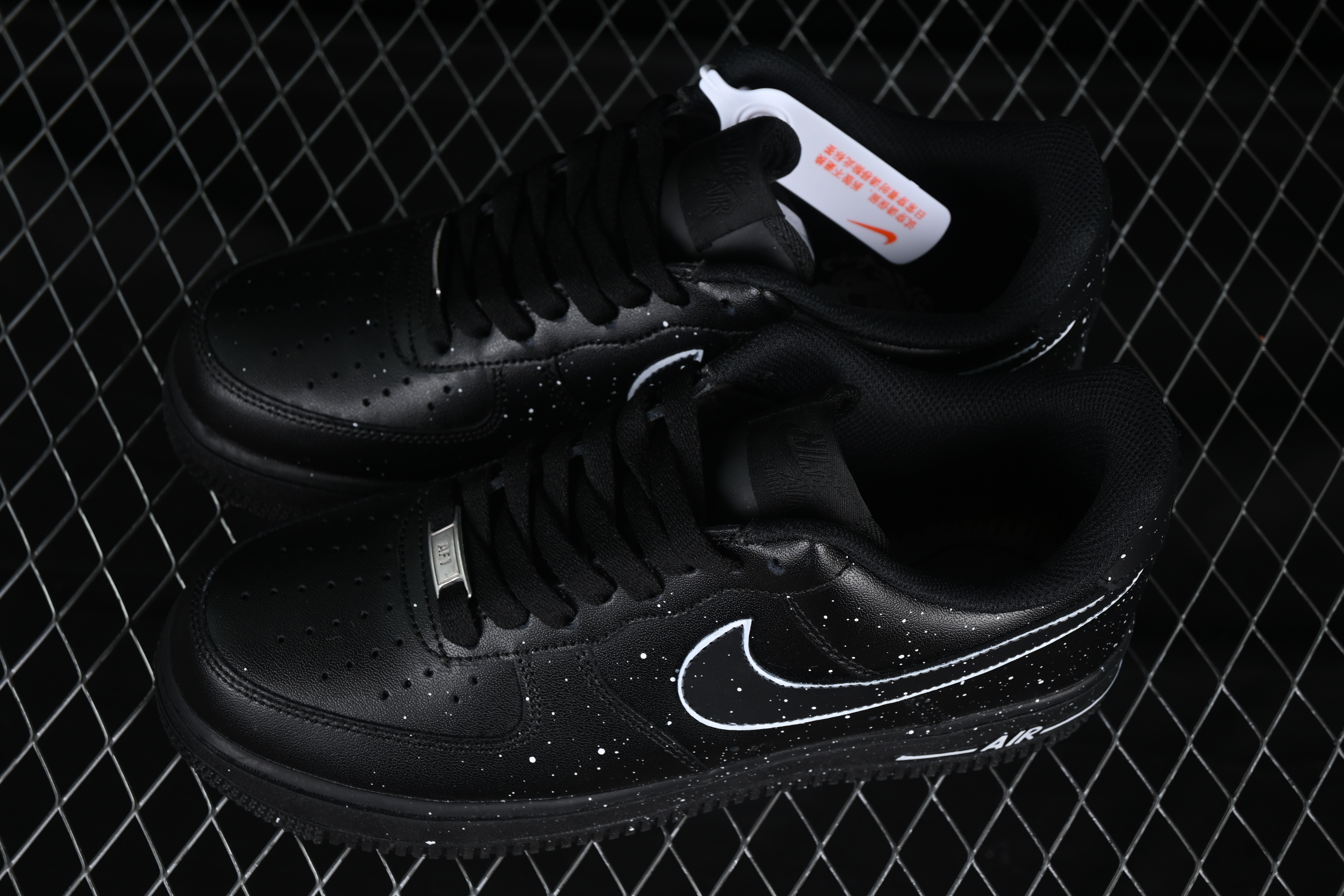 Nk Air Force 1'07 Low 2D Theme Black and White Ink Splashing CK0316-059 36-45