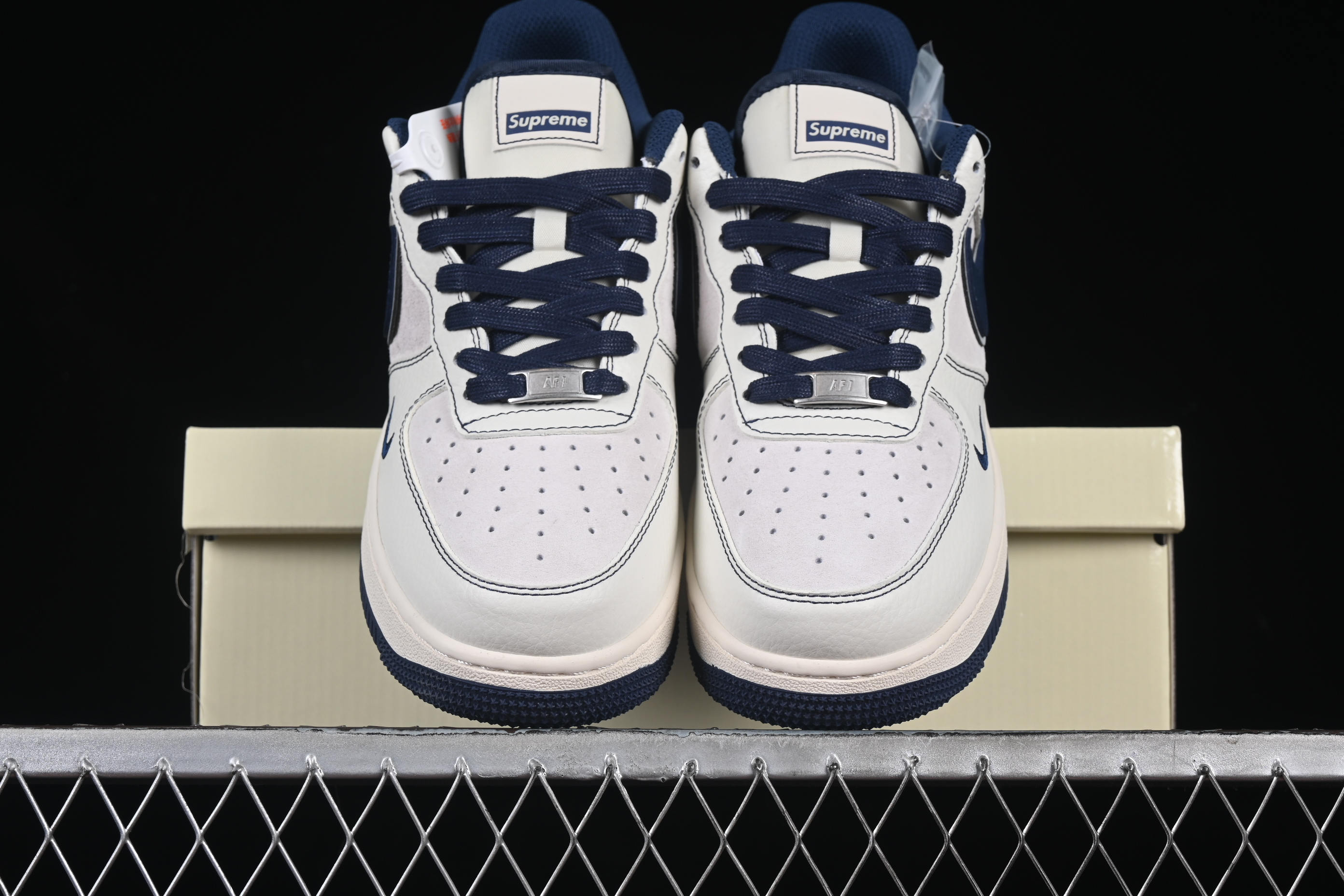 Nk Air Force 1'07 Low Supreme collaboration deep blue line XZ6188-019 36-45