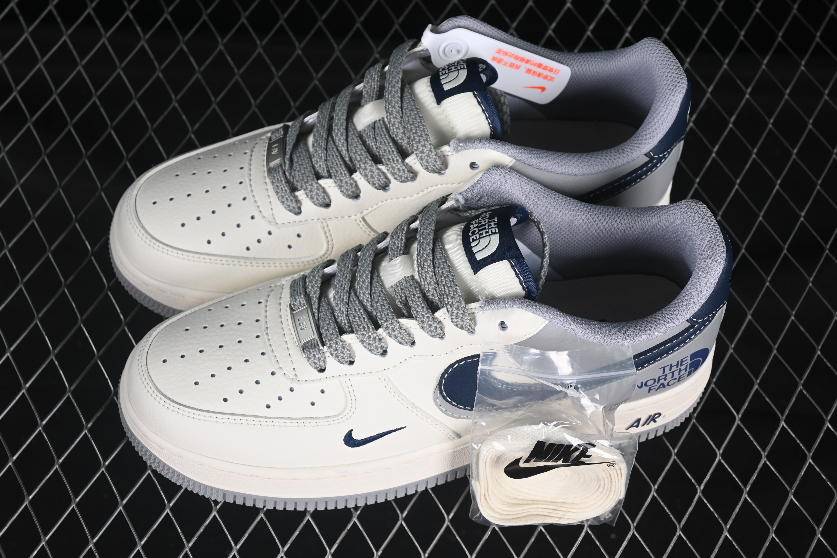 Nk Air Force 1'07 Low North Side Co-branded gray-blue double Hook XS1958-520 36-45
