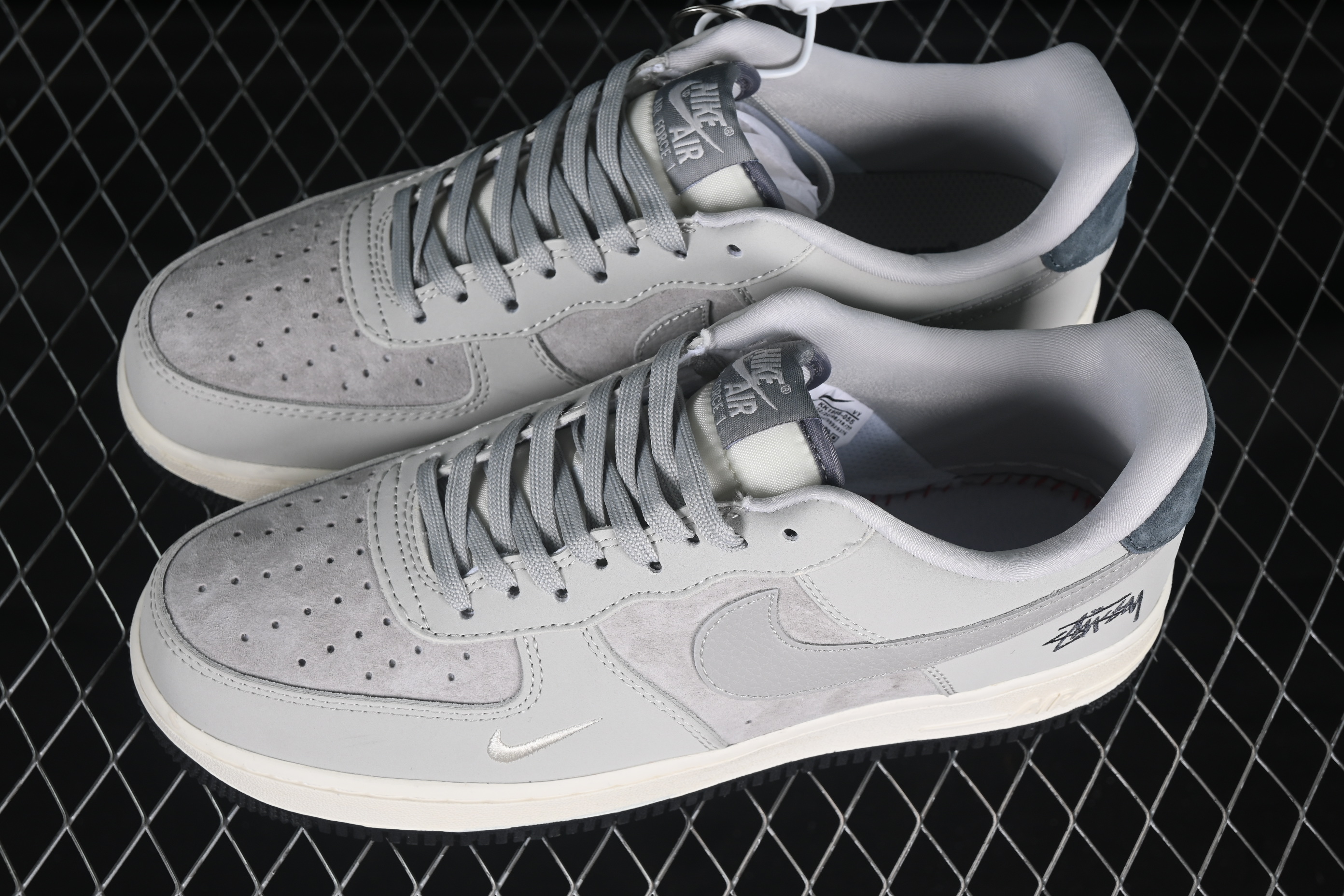 Nk Air Force 1'07 Low Stussy collaboration Star River Grey KK1988-055 36-45
