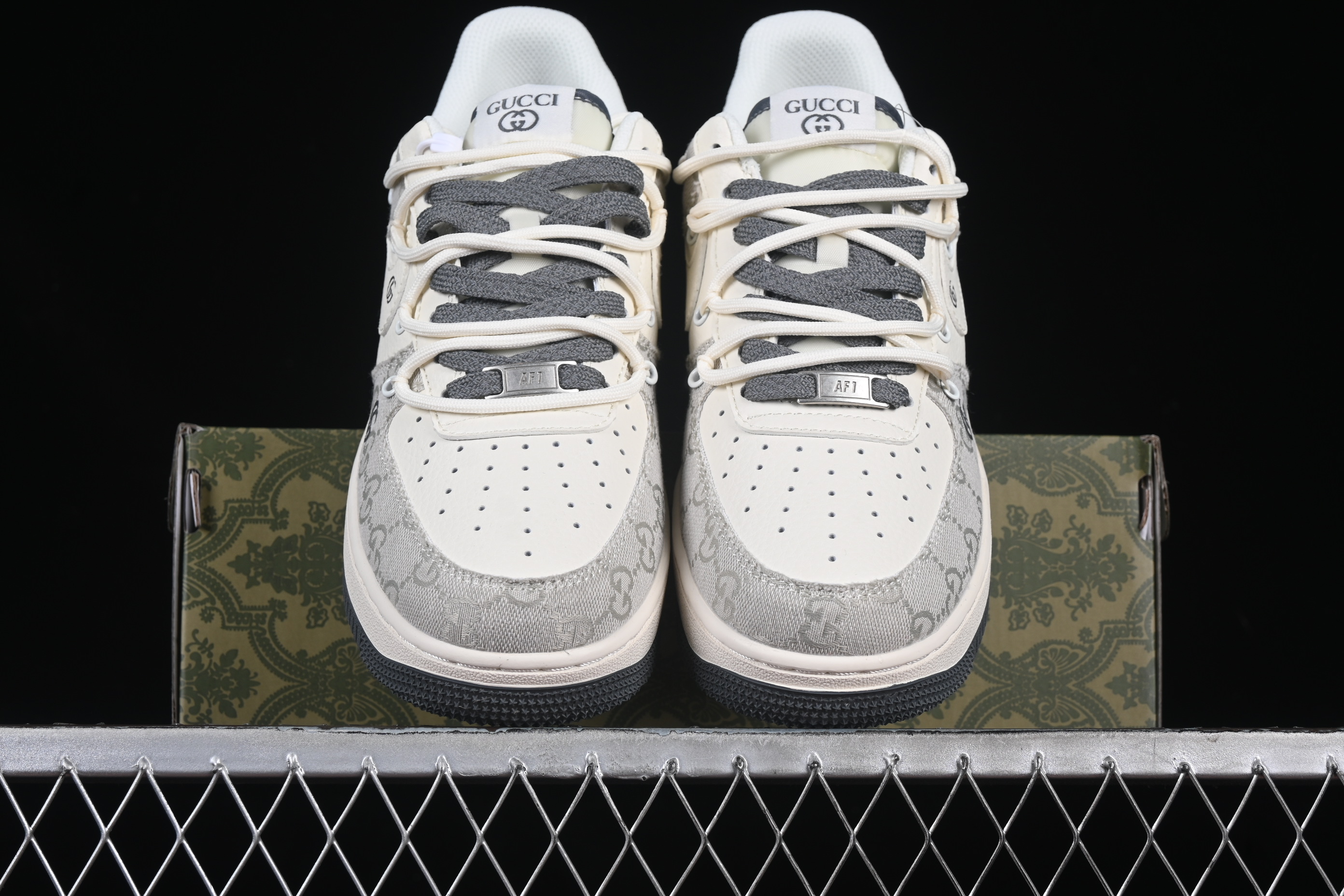 Nk Air Force 1'07 Low Gucci Collaboration Ash drawstring SJ1198-105 36-45