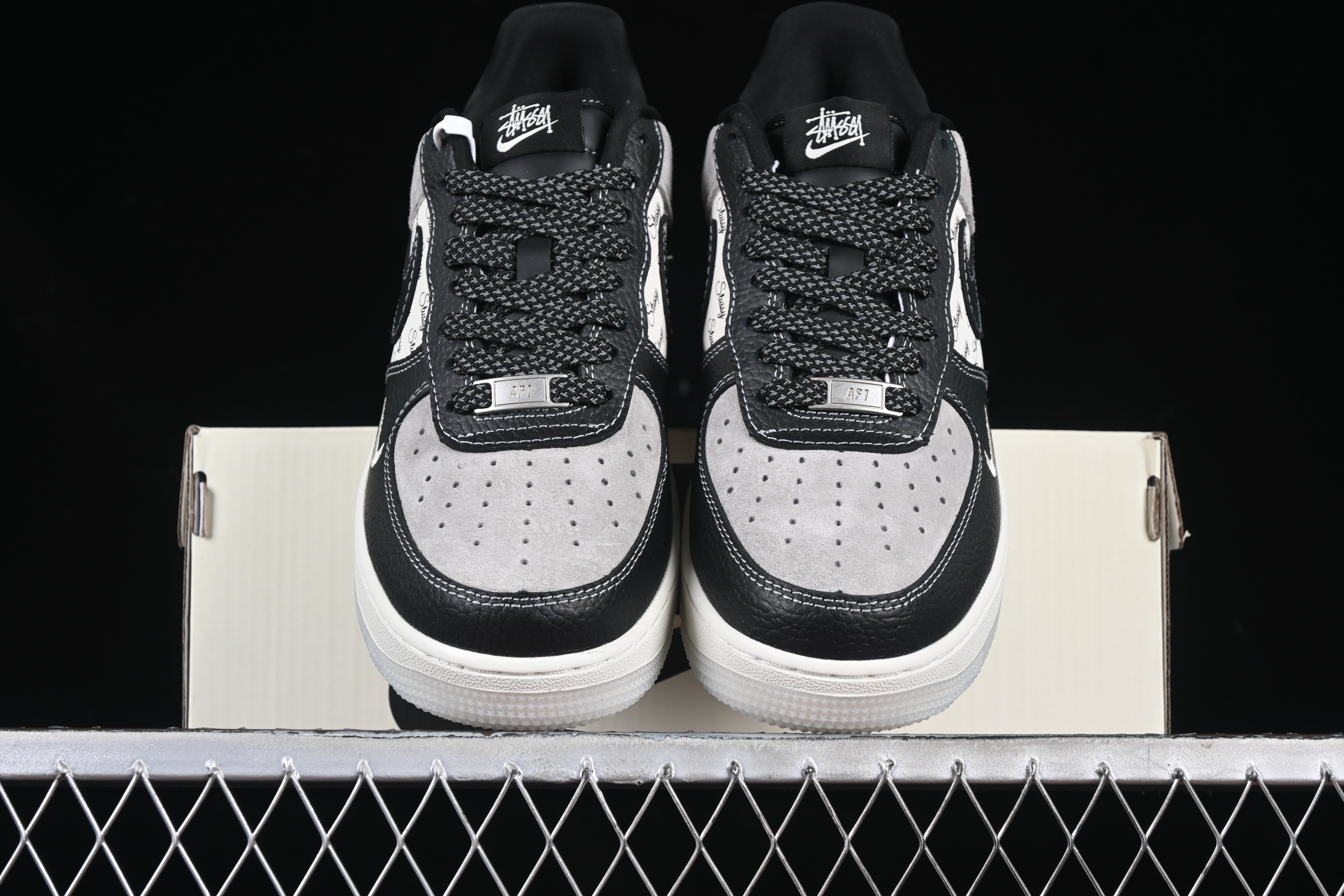 Nk Air Force 1'07 Low Double-pinyin Black lychee Pattern CH6336-518 36-45