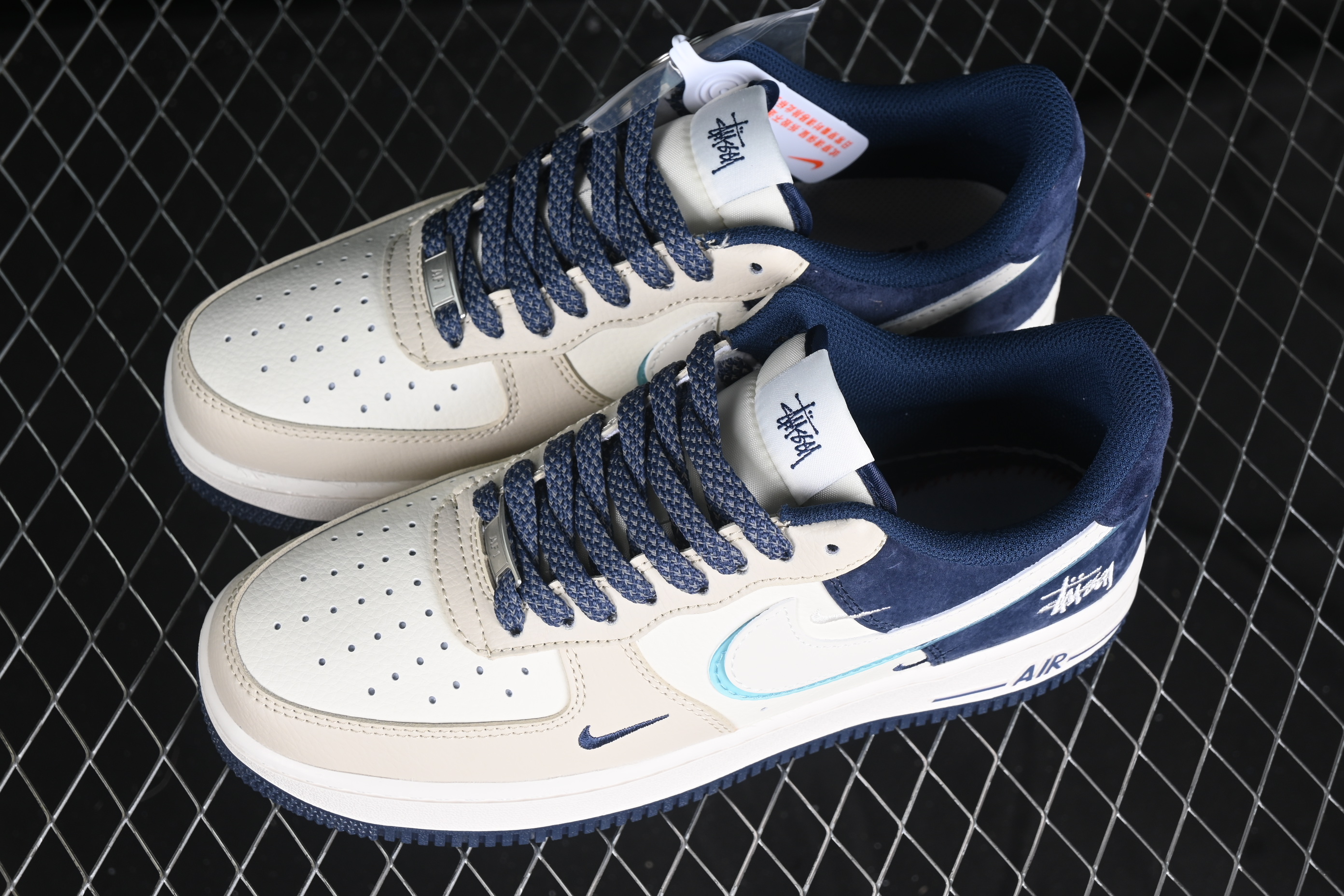 Nk Air Force 1'07 Low blue and white transparent hook DM6688-055 36-45